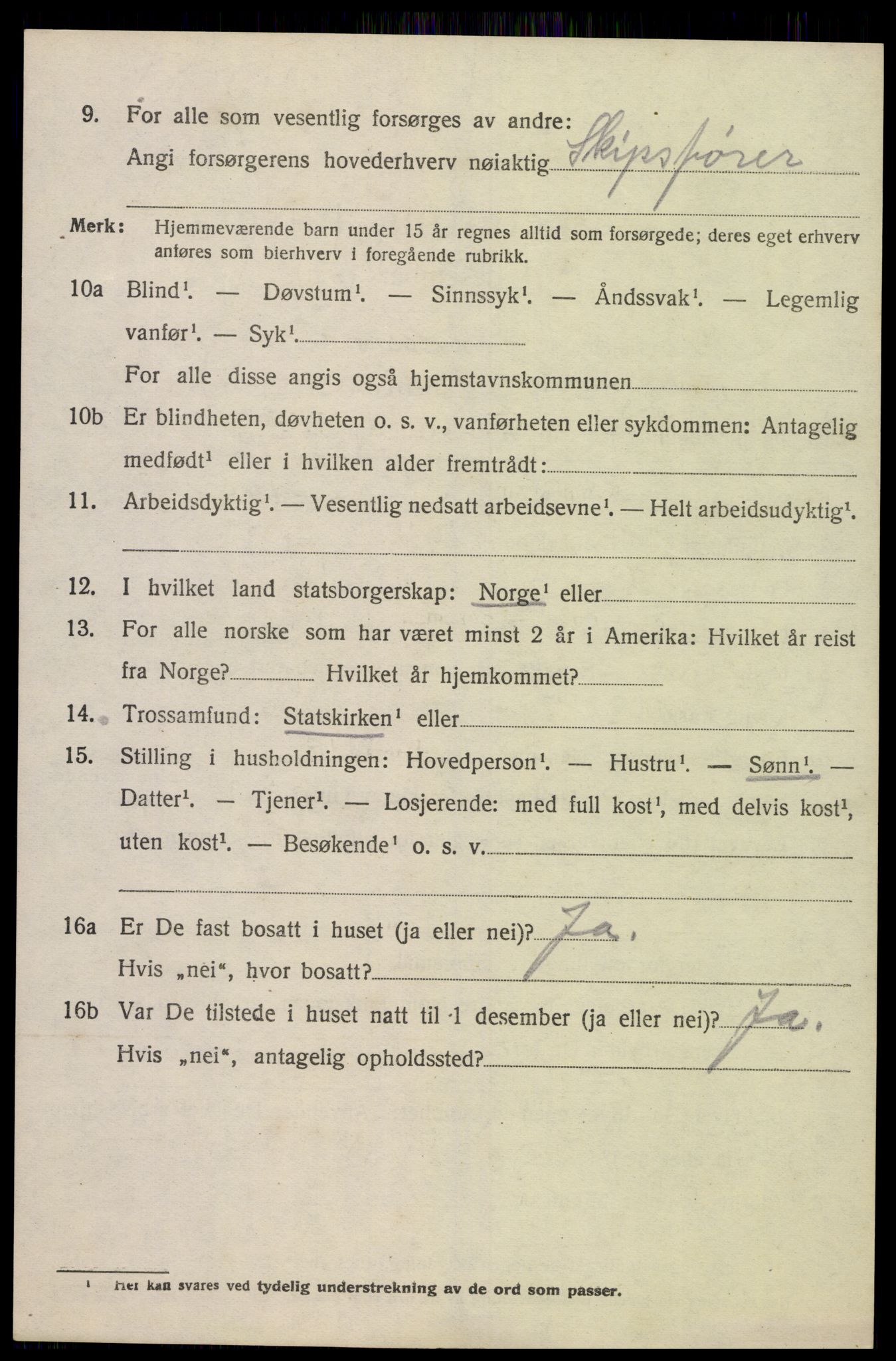 SAK, 1920 census for Søgne, 1920, p. 6746