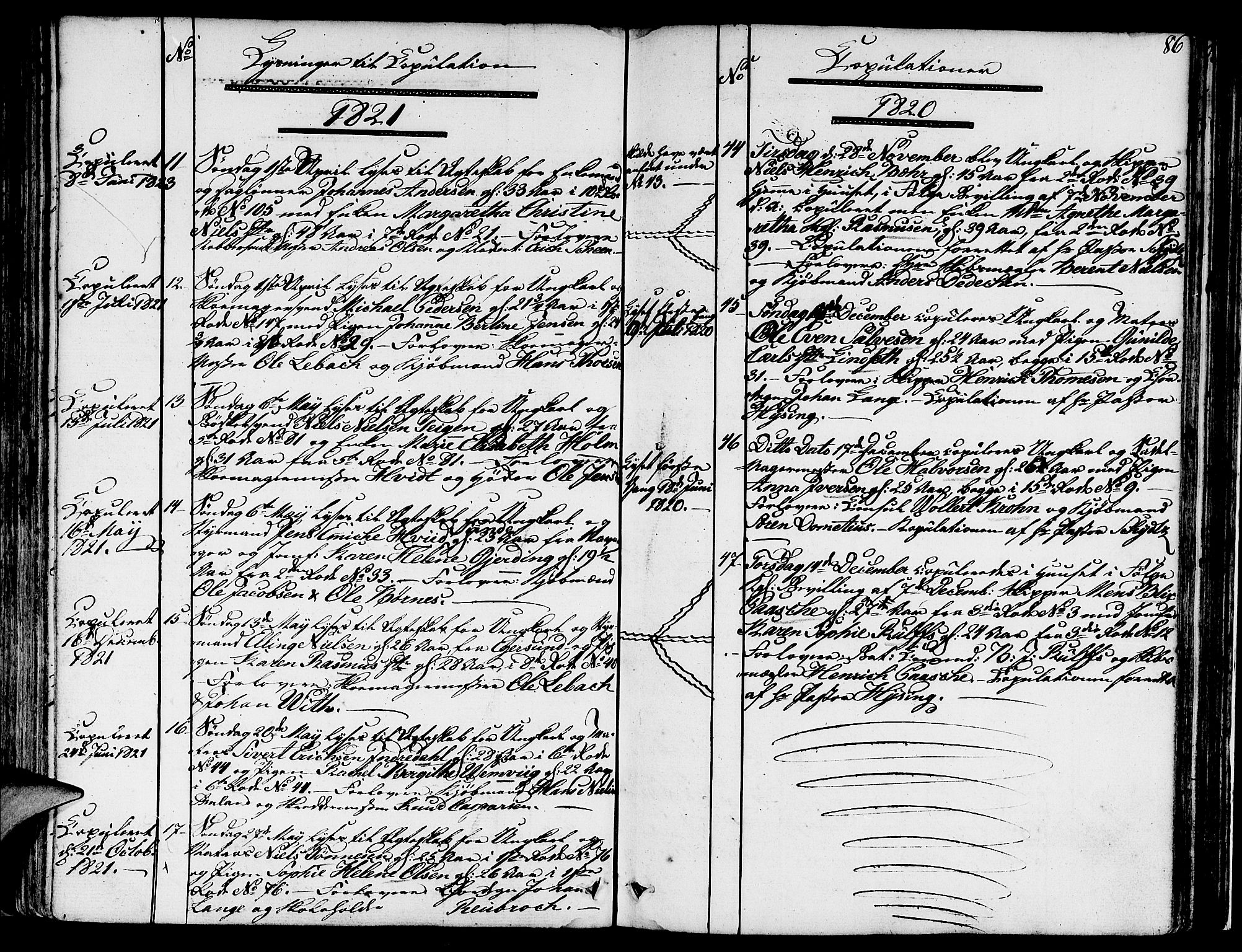 Nykirken Sokneprestembete, SAB/A-77101/H/Hab: Parish register (copy) no. A 2, 1782-1847, p. 86