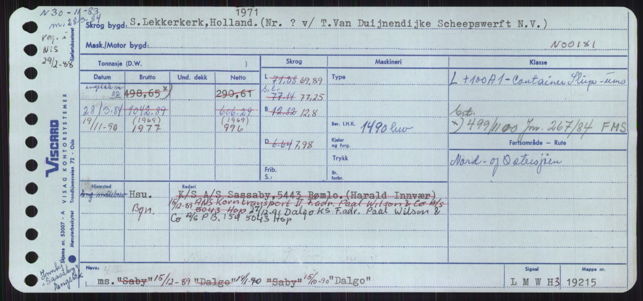 Sjøfartsdirektoratet med forløpere, Skipsmålingen, AV/RA-S-1627/H/Ha/L0001/0002: Fartøy, A-Eig / Fartøy Bjør-Eig, p. 765