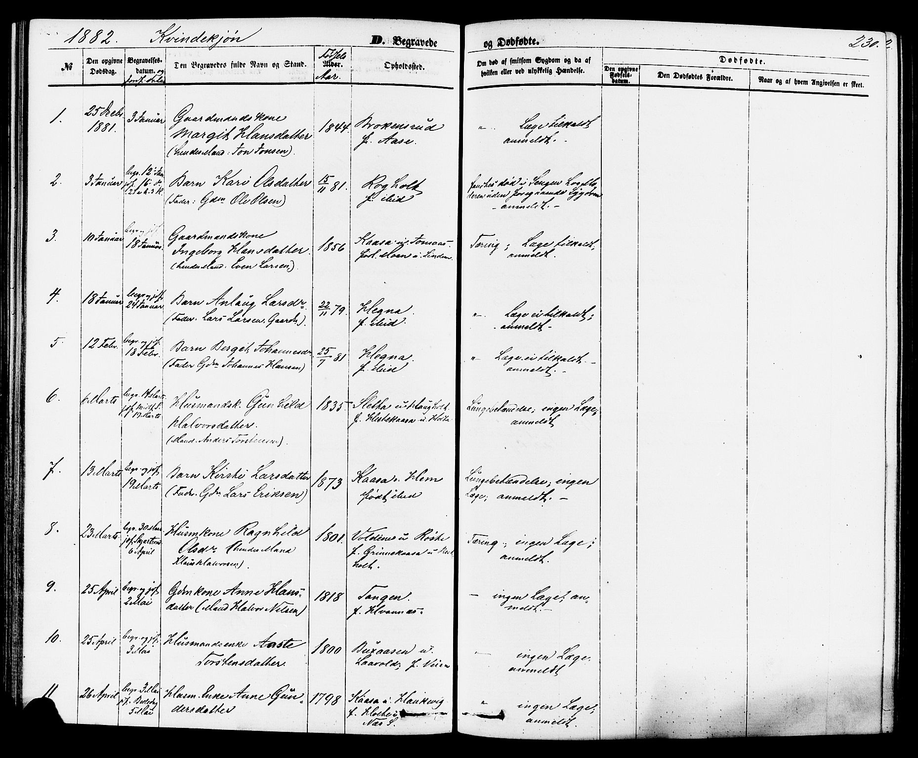 Sauherad kirkebøker, SAKO/A-298/F/Fa/L0008: Parish register (official) no. I 8, 1873-1886, p. 230
