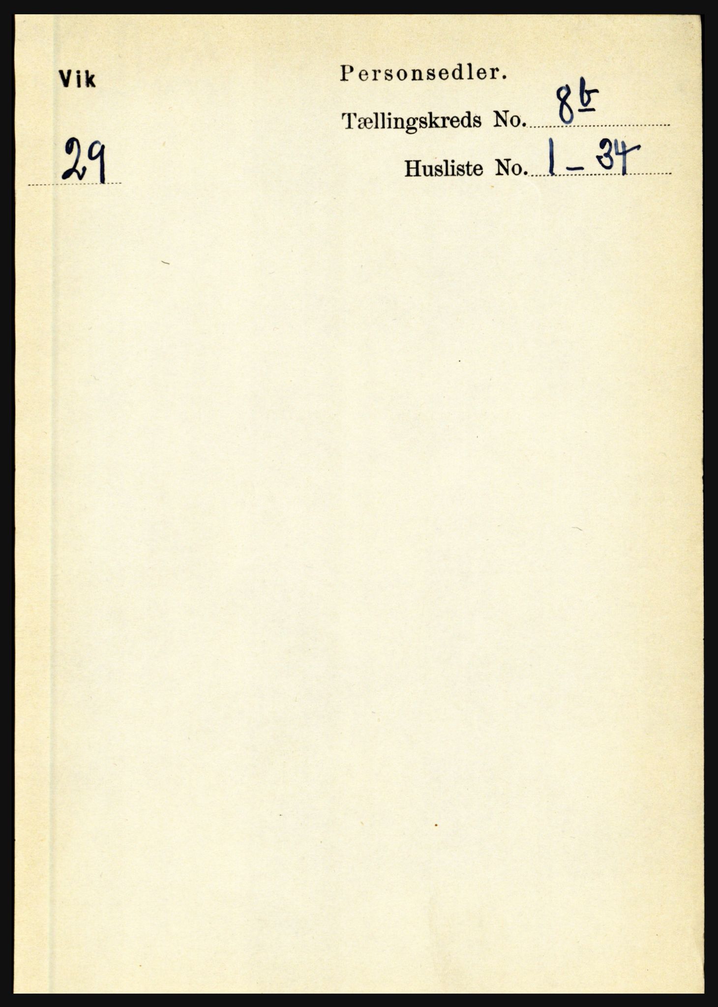 RA, 1891 census for 1417 Vik, 1891, p. 3696