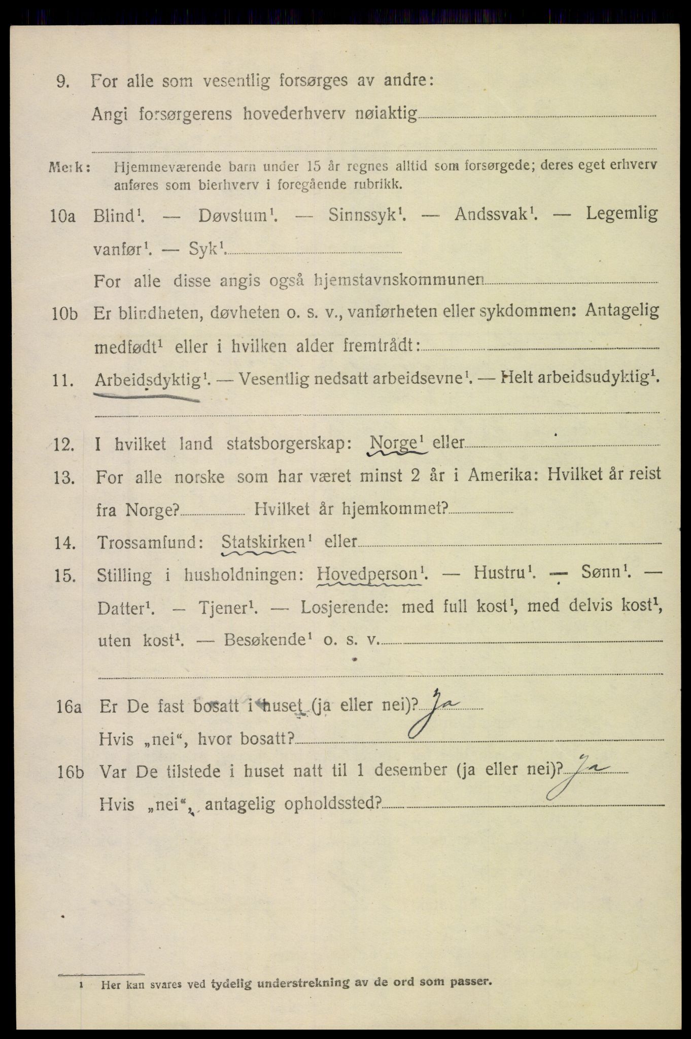 SAH, 1920 census for Nord-Aurdal, 1920, p. 10303