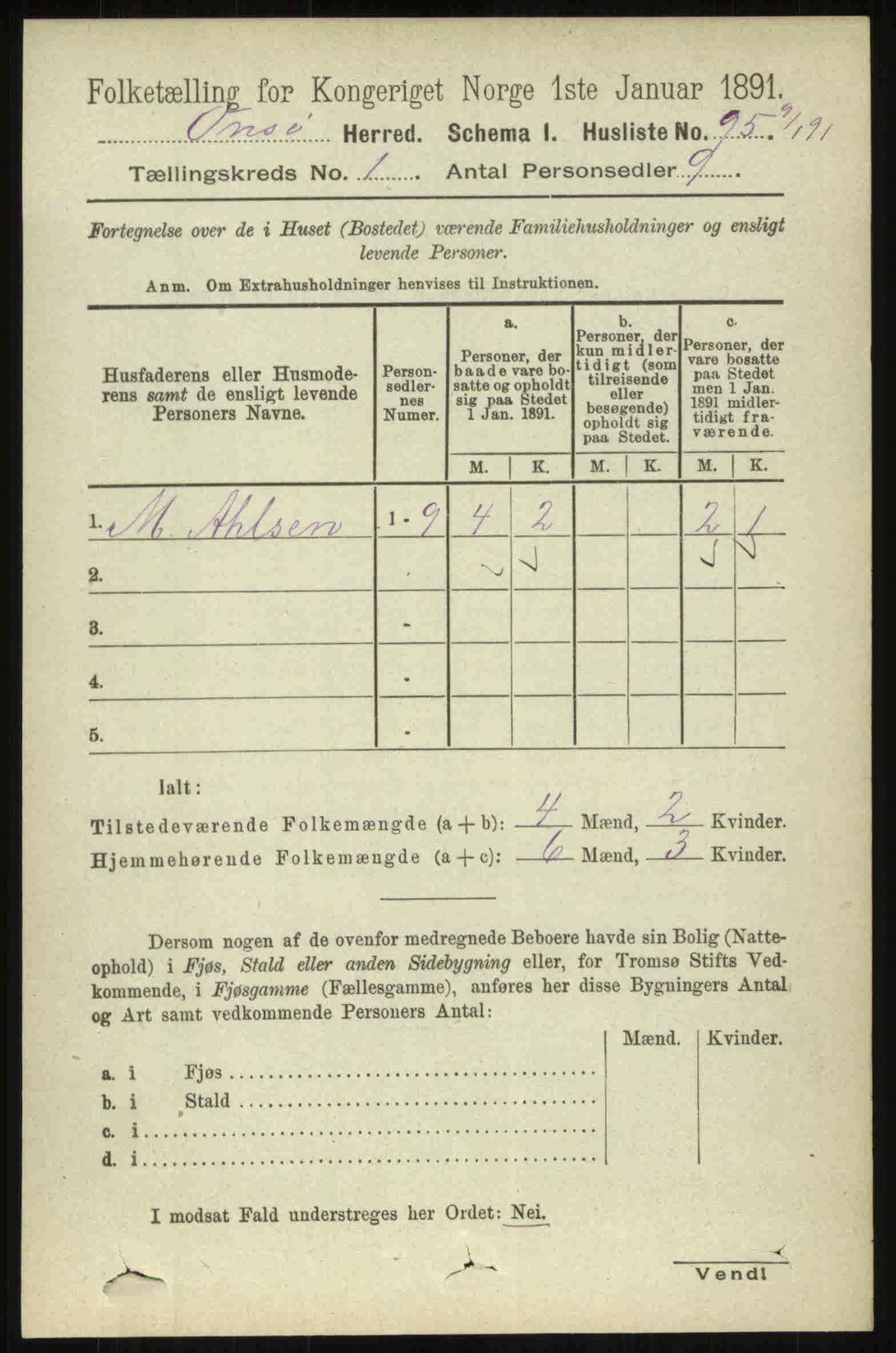 RA, 1891 census for 0134 Onsøy, 1891, p. 221