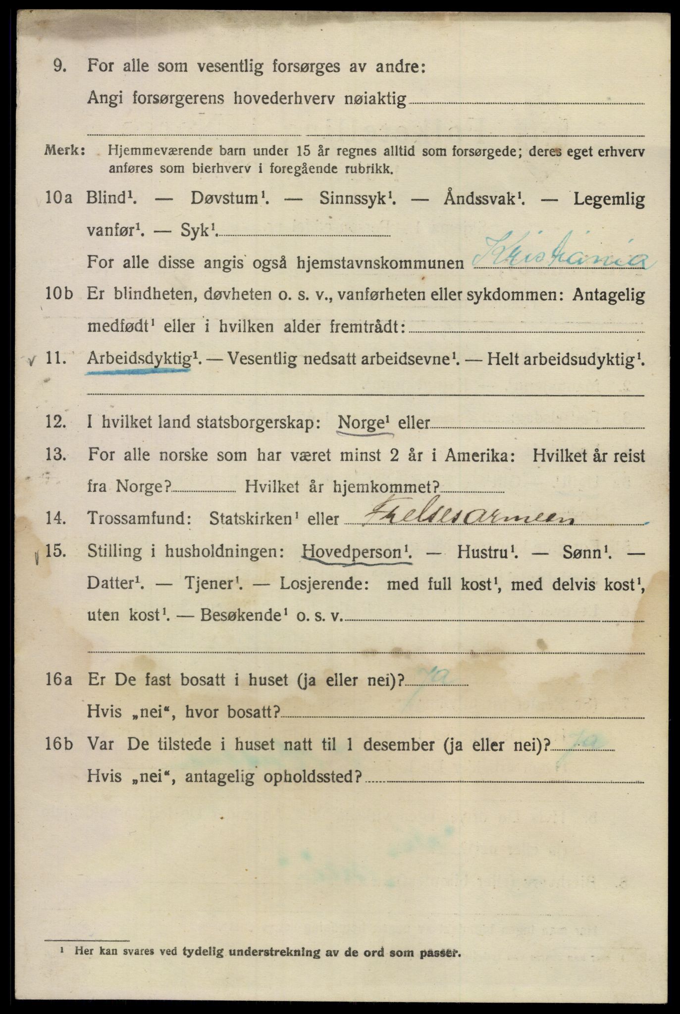 SAO, 1920 census for Kristiania, 1920, p. 176050