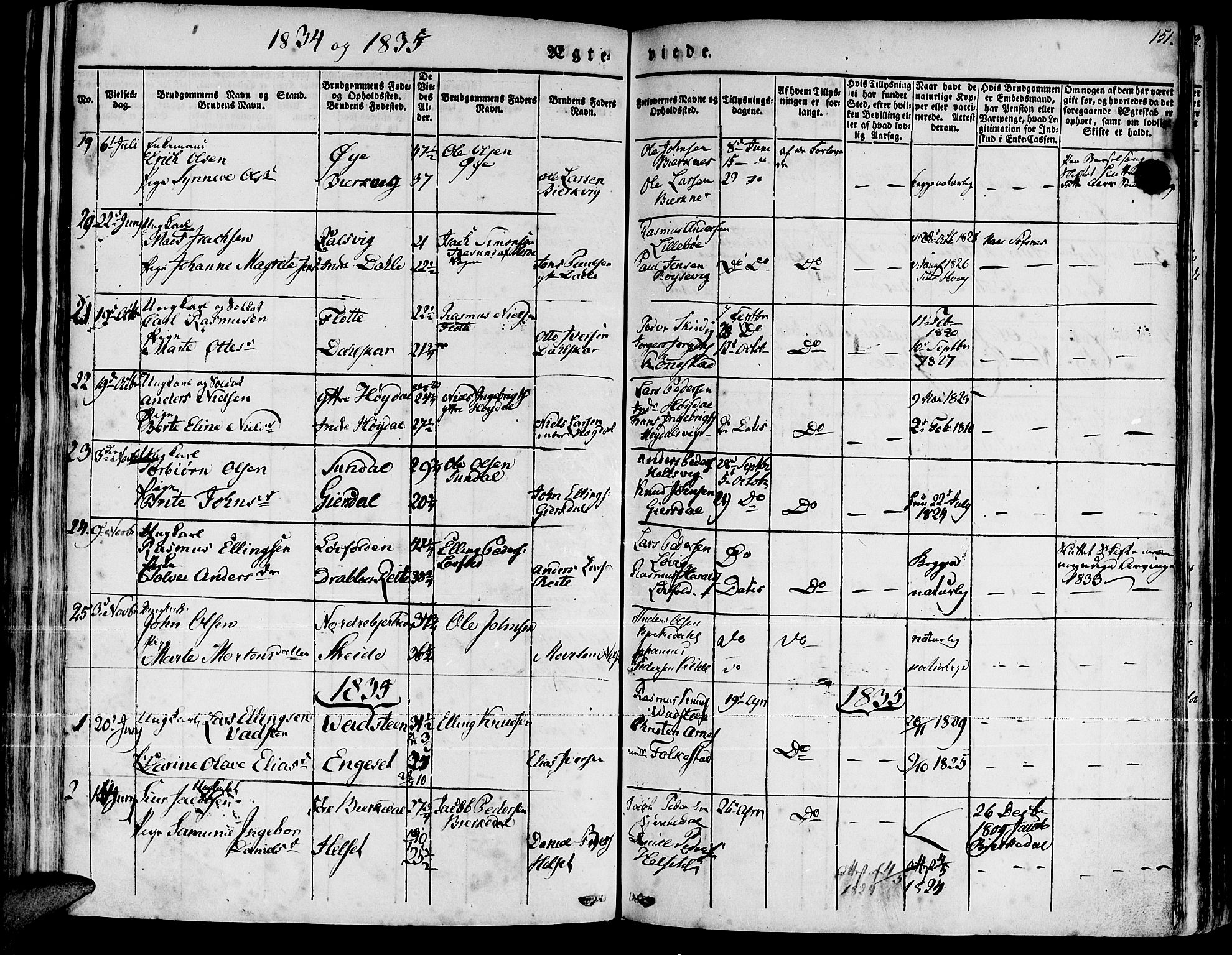 Ministerialprotokoller, klokkerbøker og fødselsregistre - Møre og Romsdal, AV/SAT-A-1454/511/L0139: Parish register (official) no. 511A06, 1831-1850, p. 151