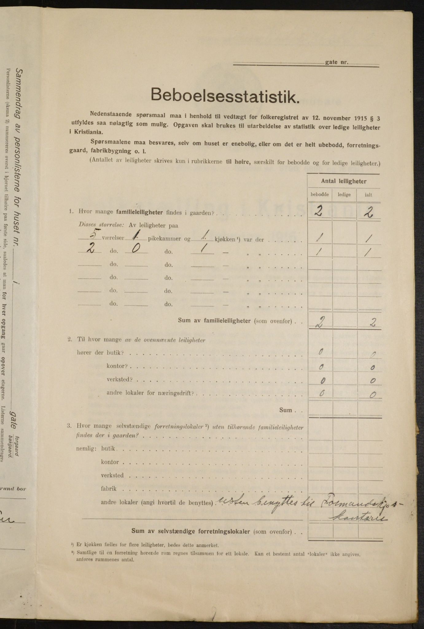 OBA, Municipal Census 1916 for Kristiania, 1916, p. 30444