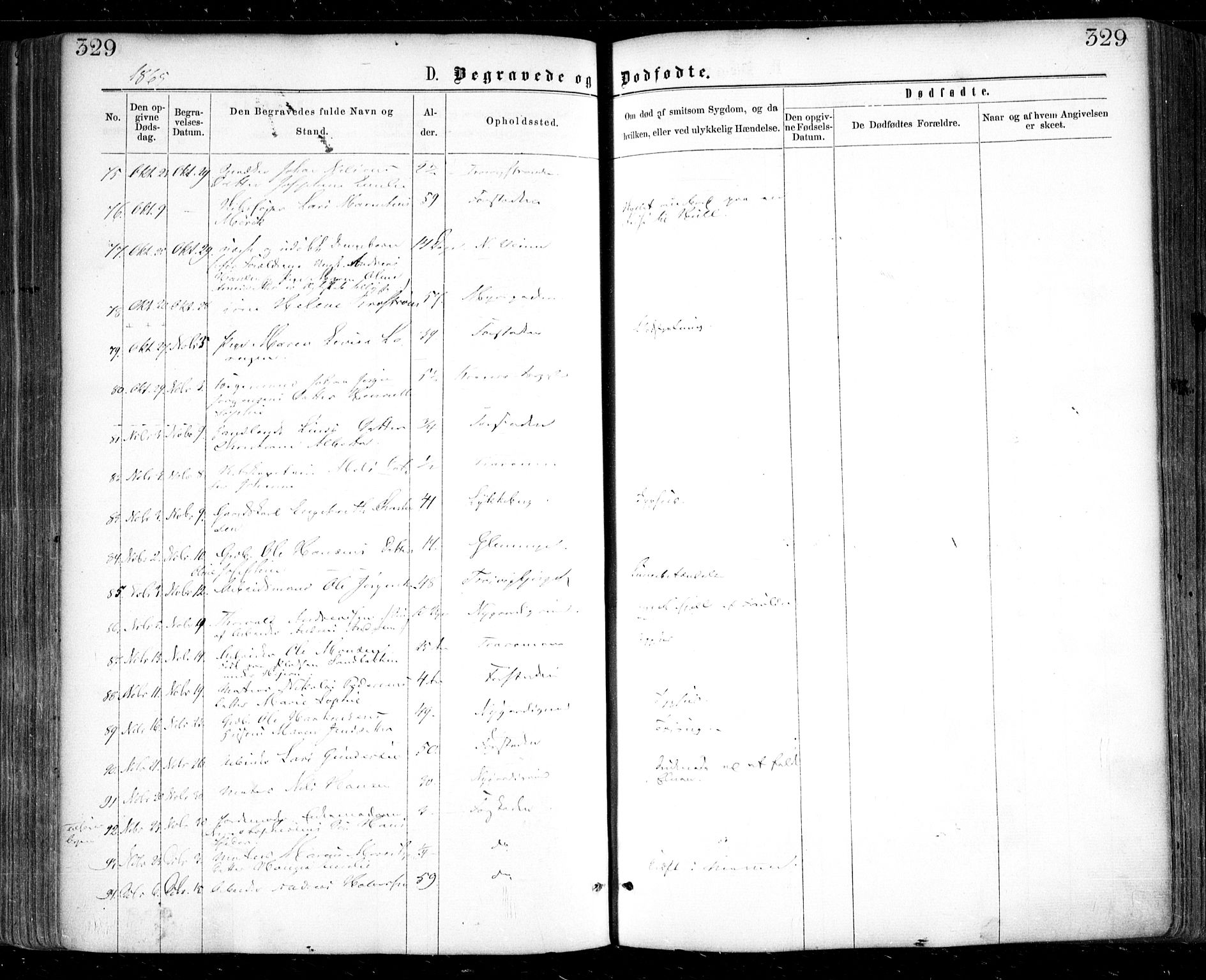 Glemmen prestekontor Kirkebøker, AV/SAO-A-10908/F/Fa/L0008: Parish register (official) no. 8, 1862-1871, p. 329