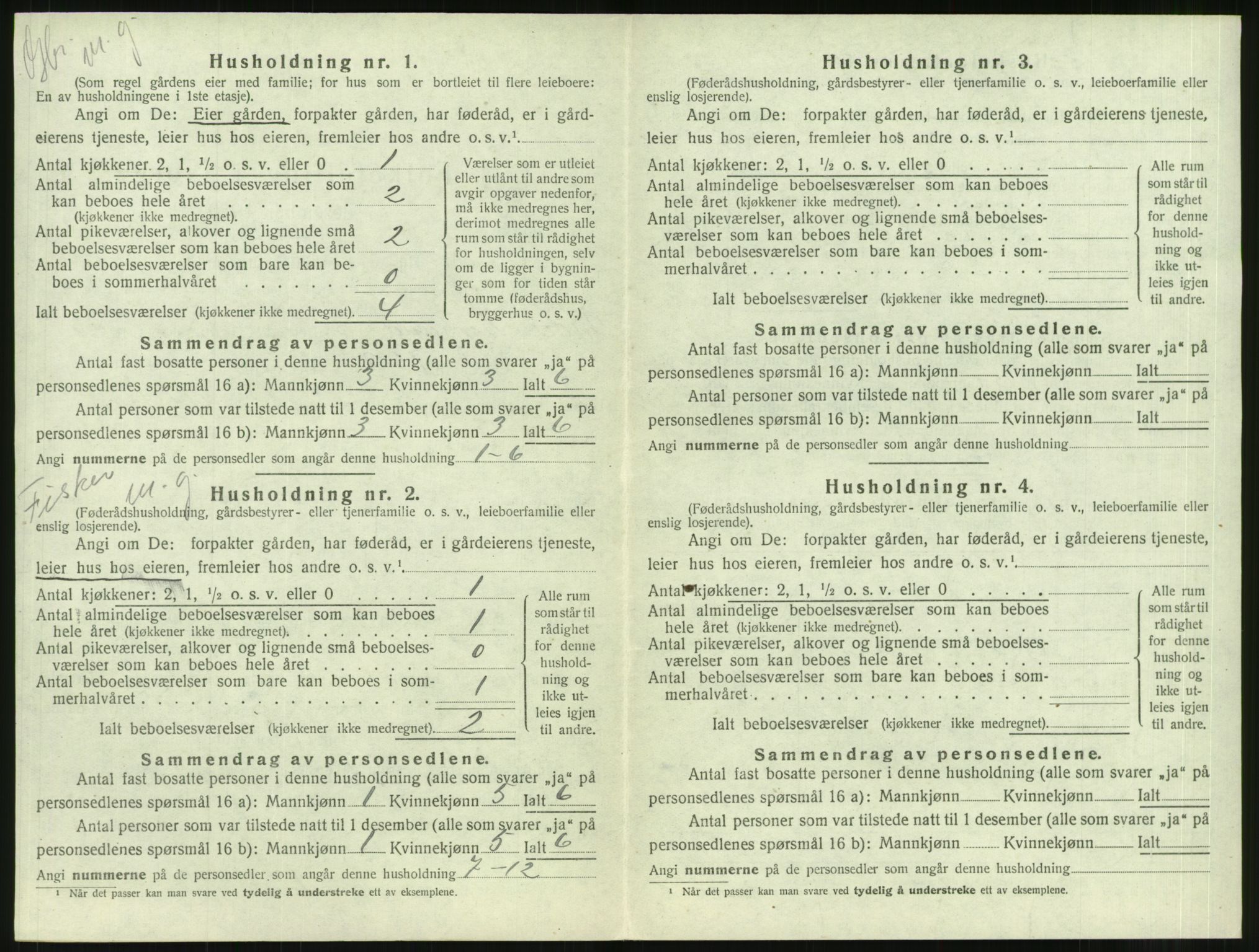 SAT, 1920 census for Borgund, 1920, p. 2075