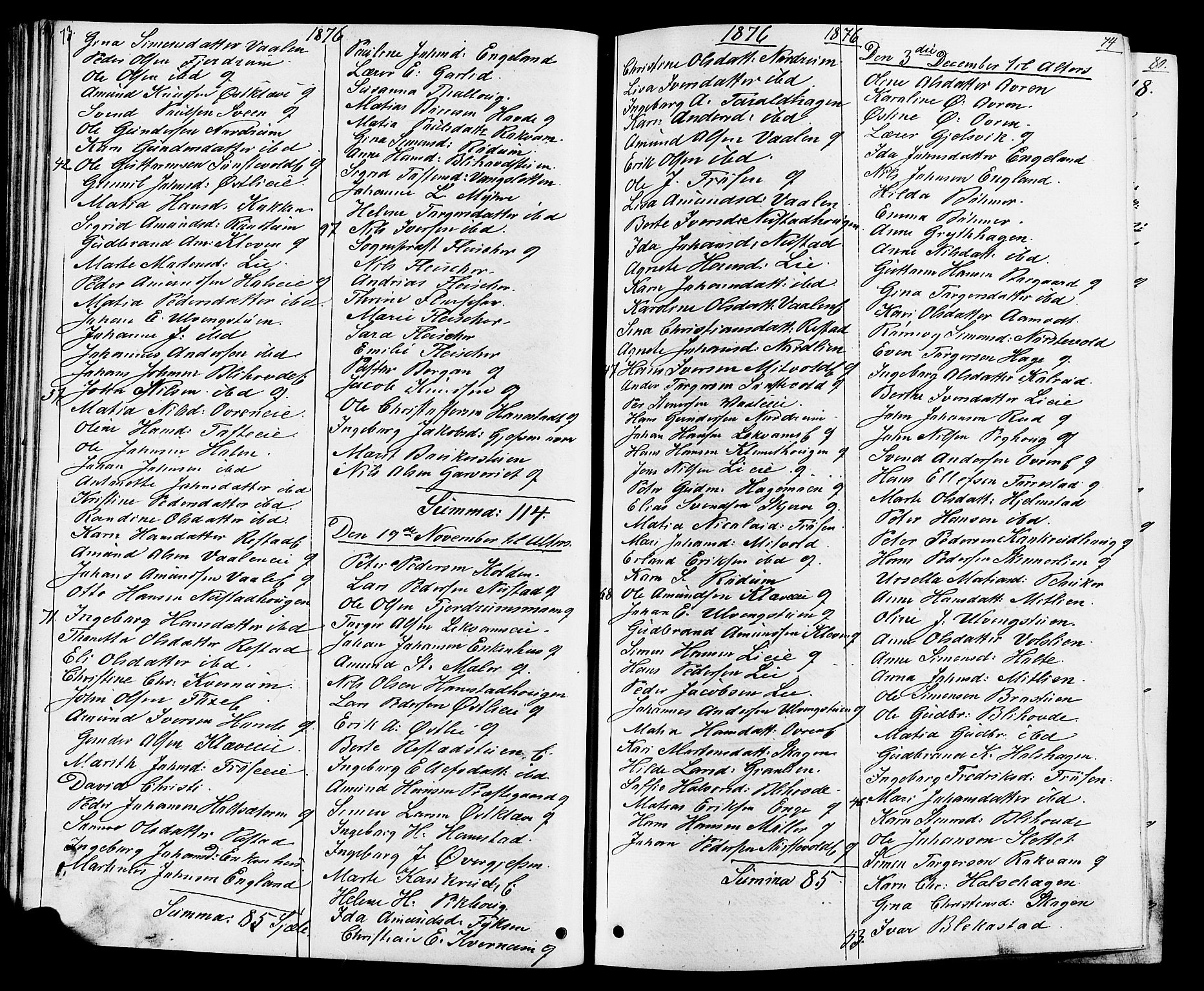 Østre Gausdal prestekontor, SAH/PREST-092/H/Ha/Hab/L0001: Parish register (copy) no. 1, 1863-1893, p. 73-74