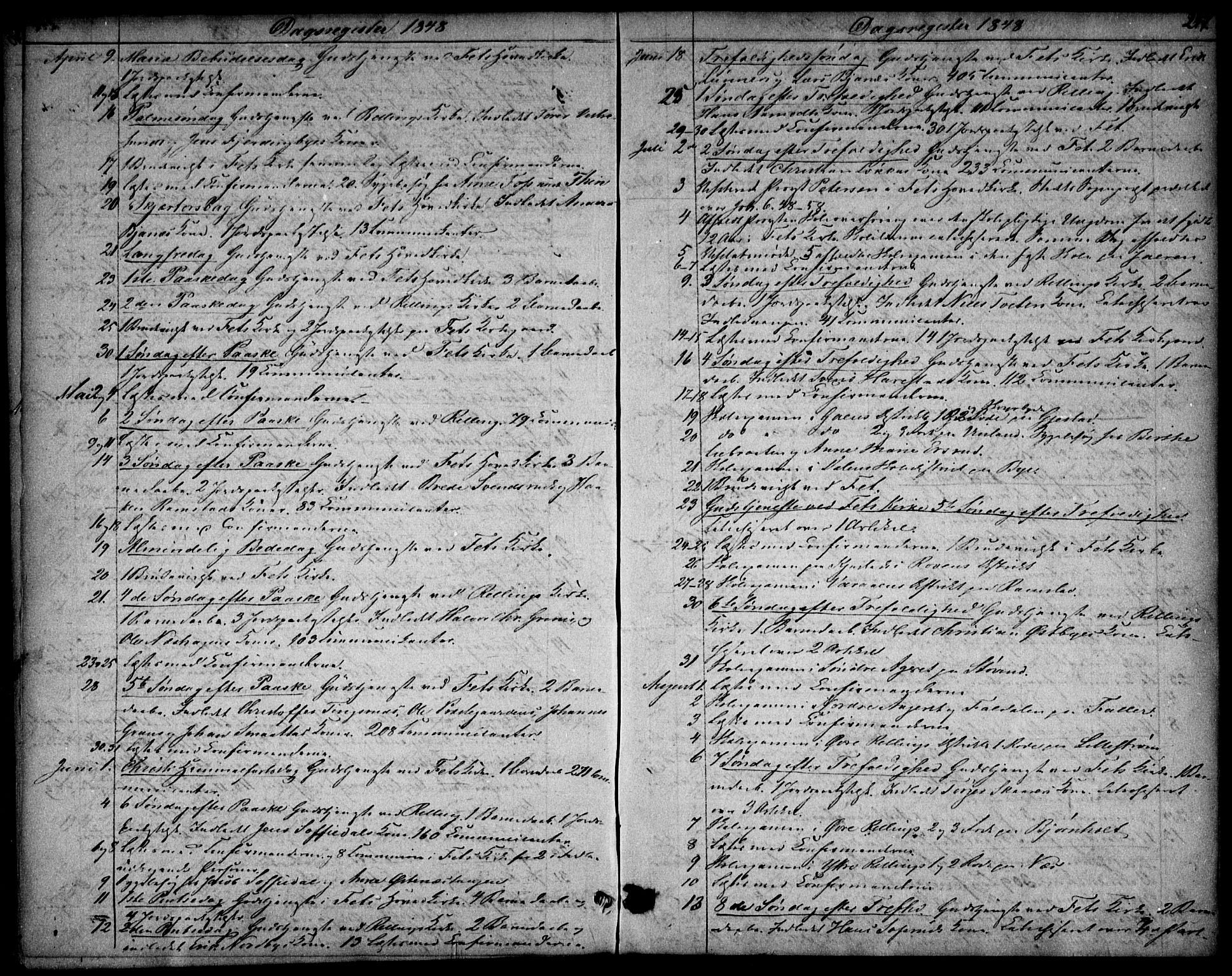 Fet prestekontor Kirkebøker, AV/SAO-A-10370a/F/Fa/L0010: Parish register (official) no. I 10, 1847-1859, p. 247