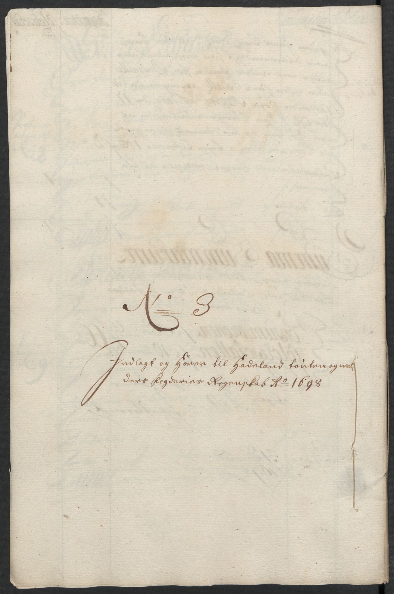 Rentekammeret inntil 1814, Reviderte regnskaper, Fogderegnskap, AV/RA-EA-4092/R18/L1296: Fogderegnskap Hadeland, Toten og Valdres, 1698, p. 167