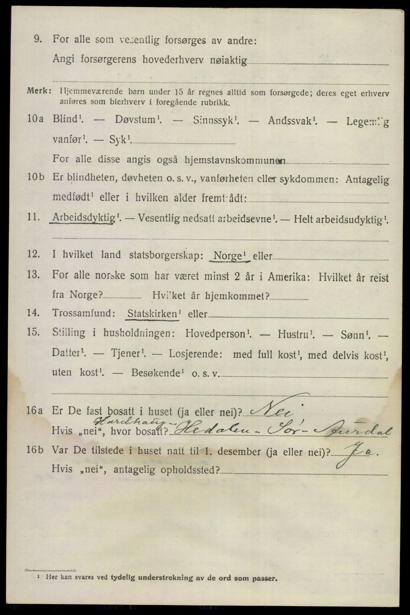 SAKO, 1920 census for Ådal, 1920, p. 7659