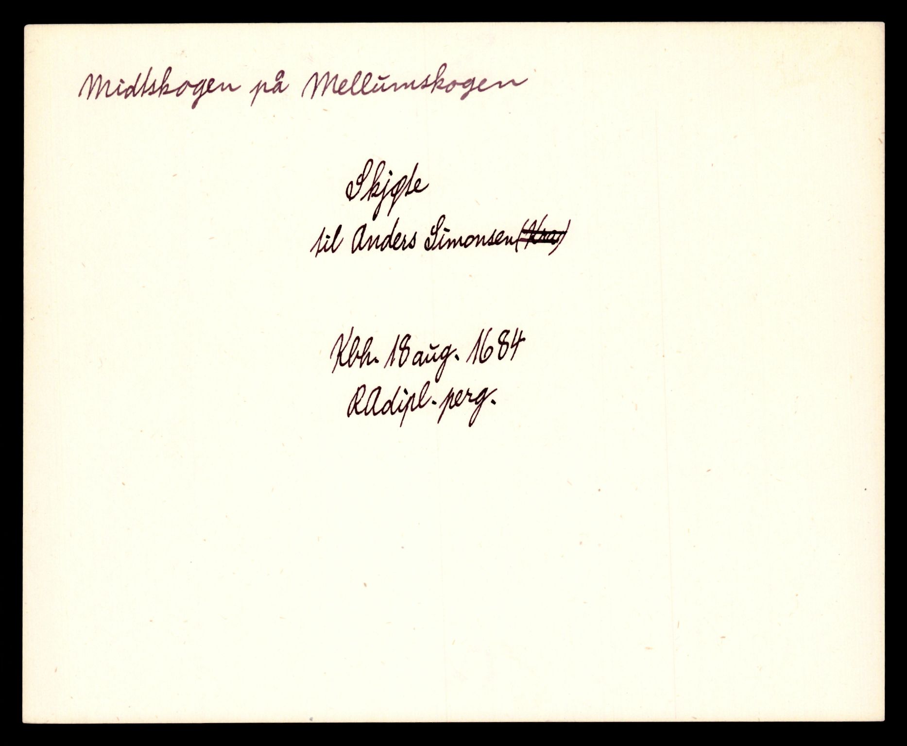 Riksarkivets diplomsamling, AV/RA-EA-5965/F35/F35e/L0009: Registreringssedler Oppland 1, 1400-1700, p. 9