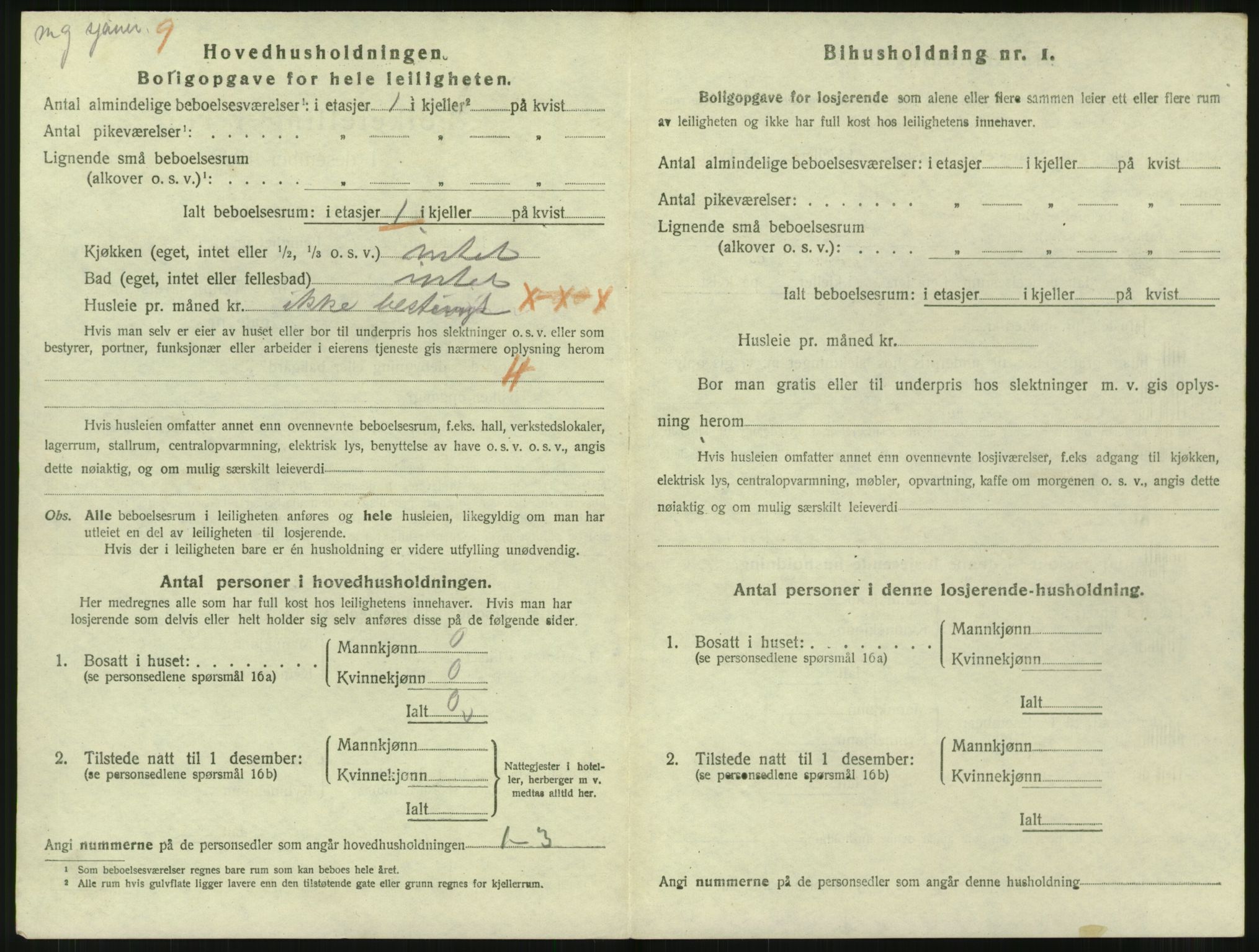 SAT, 1920 census for Narvik, 1920, p. 3965