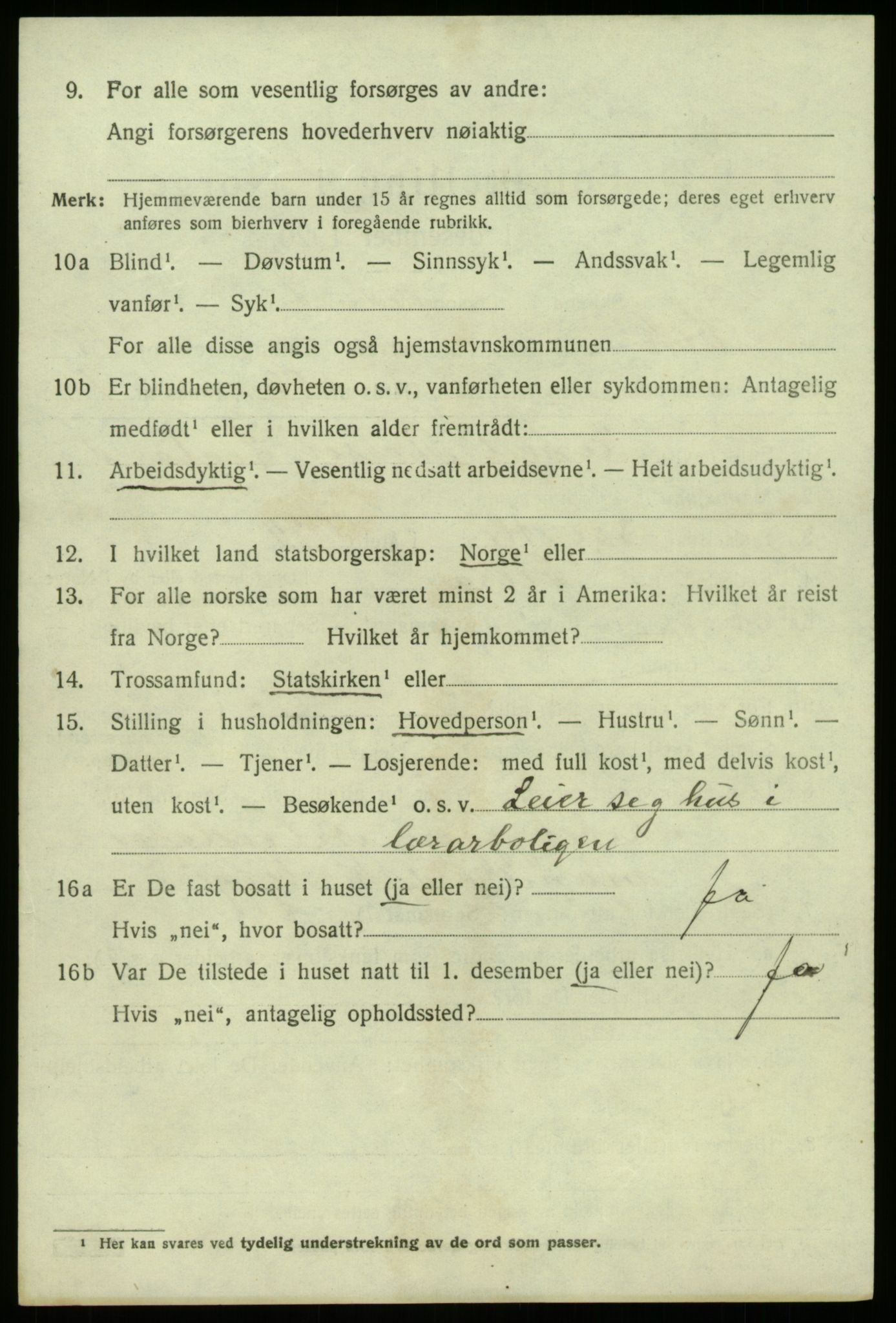 SAB, 1920 census for Vik, 1920, p. 8072