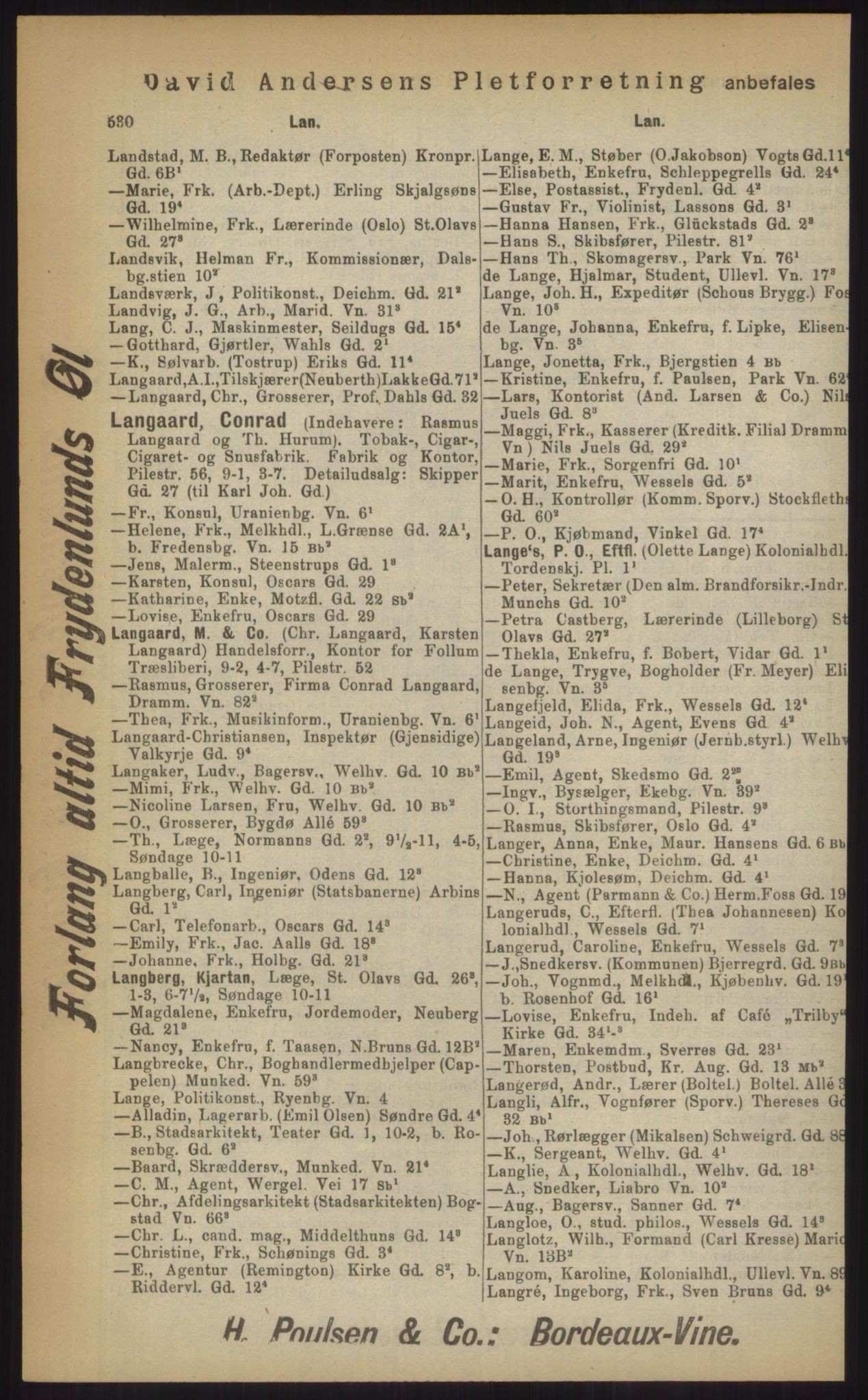 Kristiania/Oslo adressebok, PUBL/-, 1903, p. 530