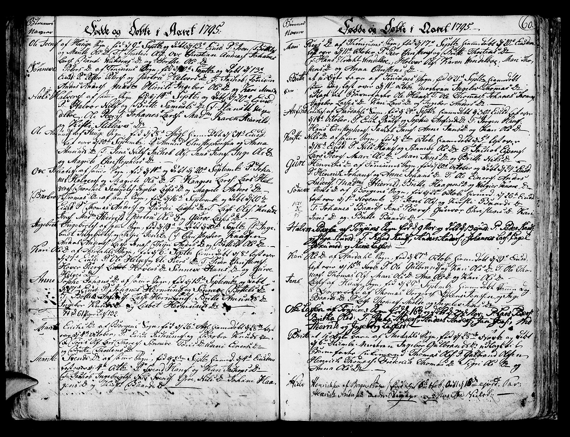 Lærdal sokneprestembete, SAB/A-81201: Parish register (official) no. A 3, 1783-1804, p. 60