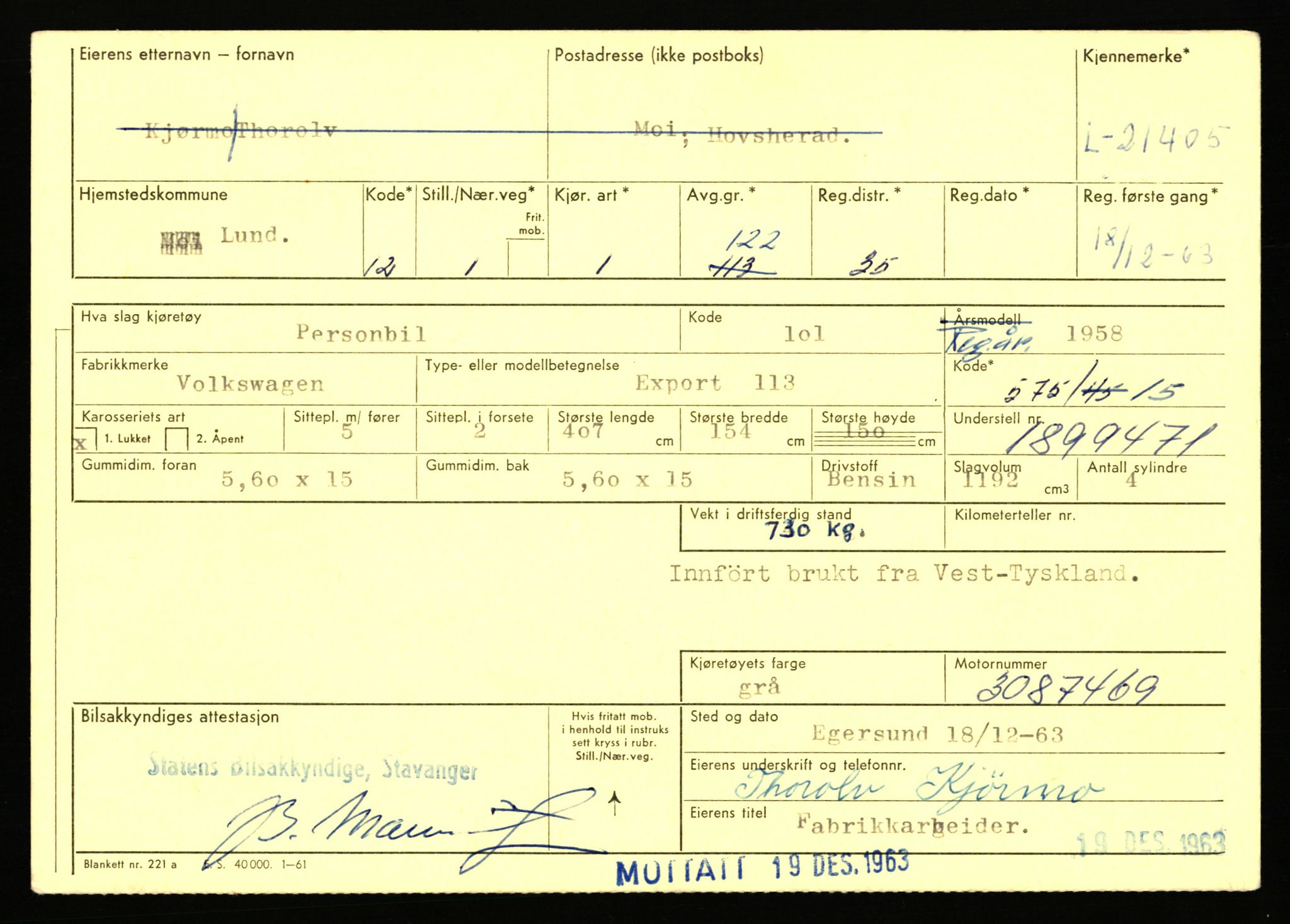 Stavanger trafikkstasjon, AV/SAST-A-101942/0/F/L0037: L-20500 - L-21499, 1930-1971, p. 2157