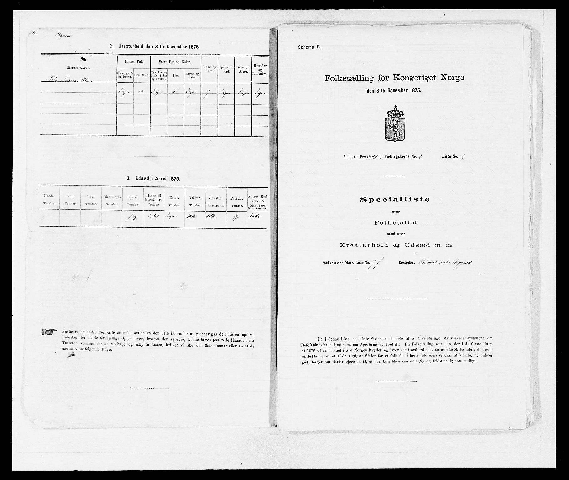 SAB, 1875 census for 1247P Askøy, 1875, p. 147