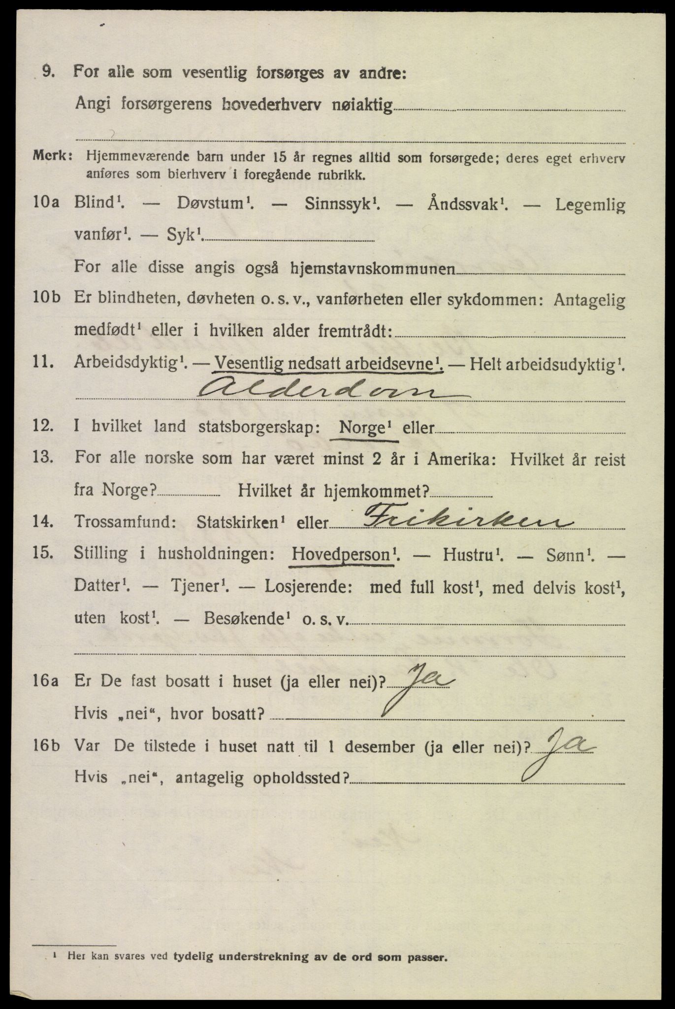 SAK, 1920 census for Øvrebø, 1920, p. 1919