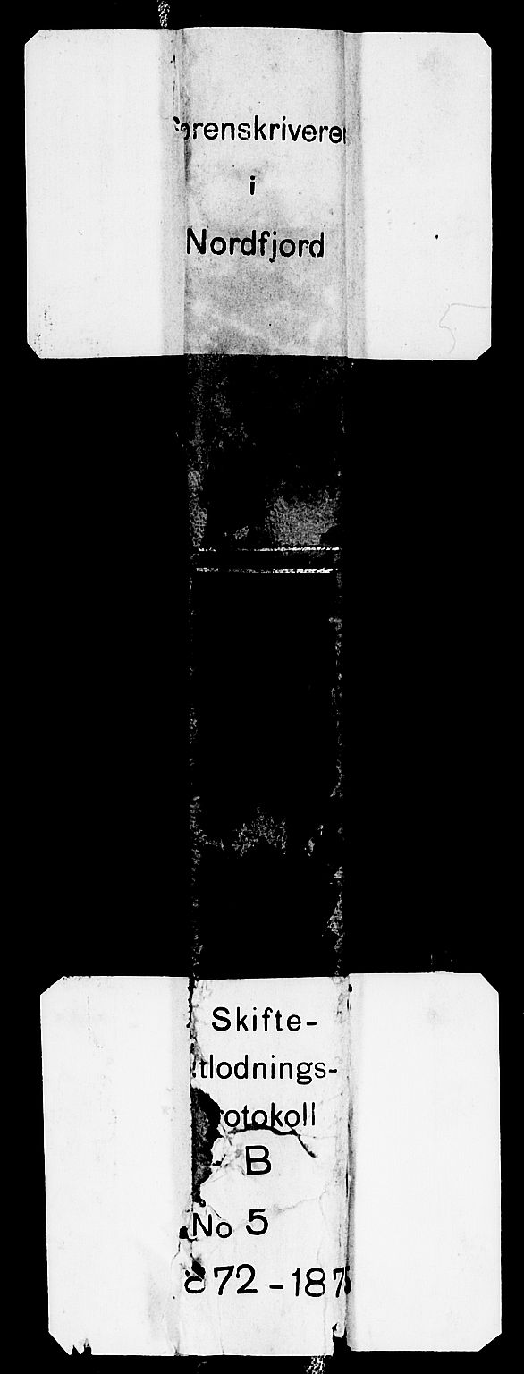 Nordfjord sorenskriveri, AV/SAB-A-2801/1/04/04d/L0005: Skifteutlodningsprotokoll, 1872-1875