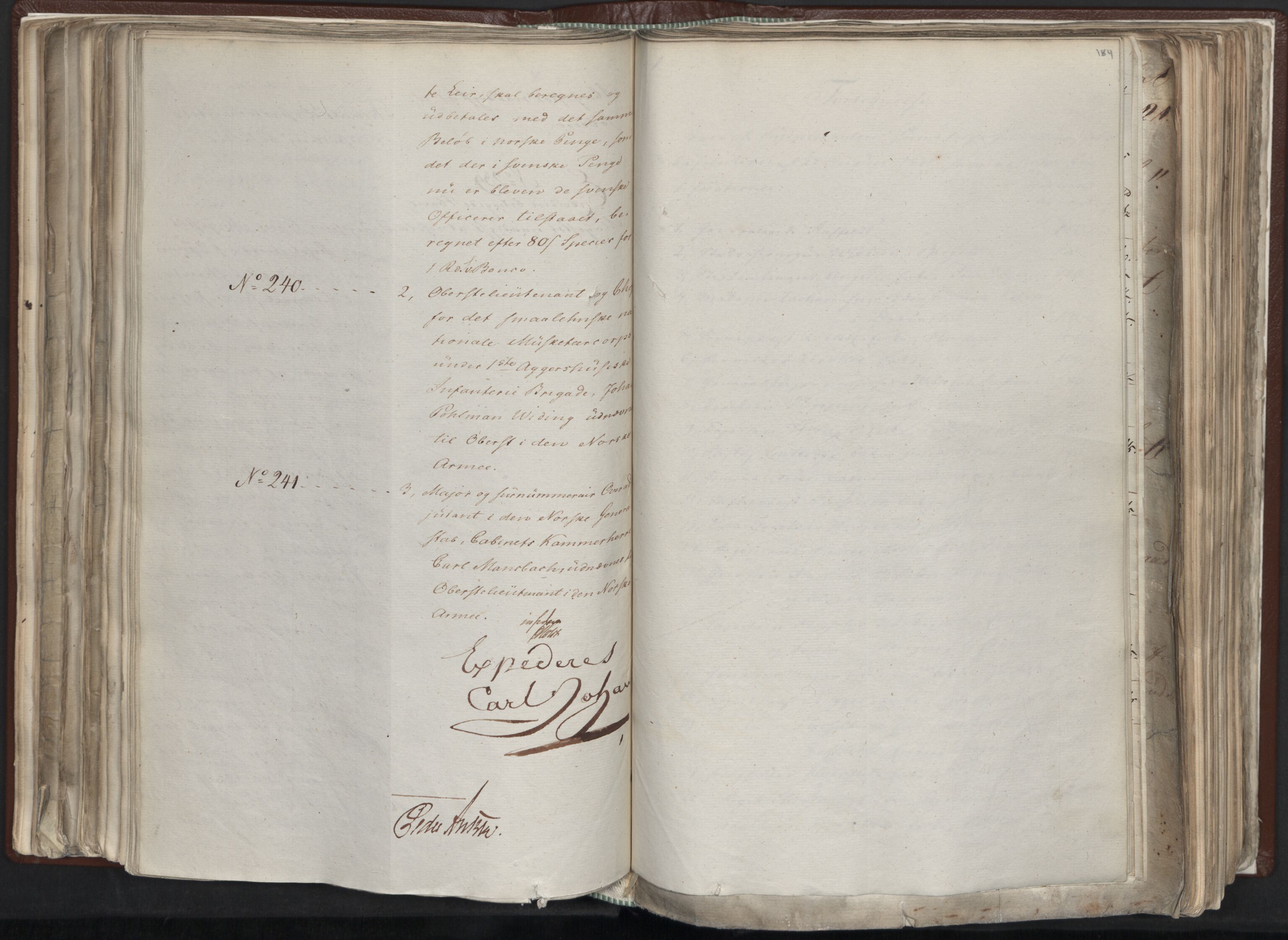 Statsrådssekretariatet, AV/RA-S-1001/A/Ab/L0012: Kgl. res. nr. 5679-6008 II, 1821, p. 183b-184a