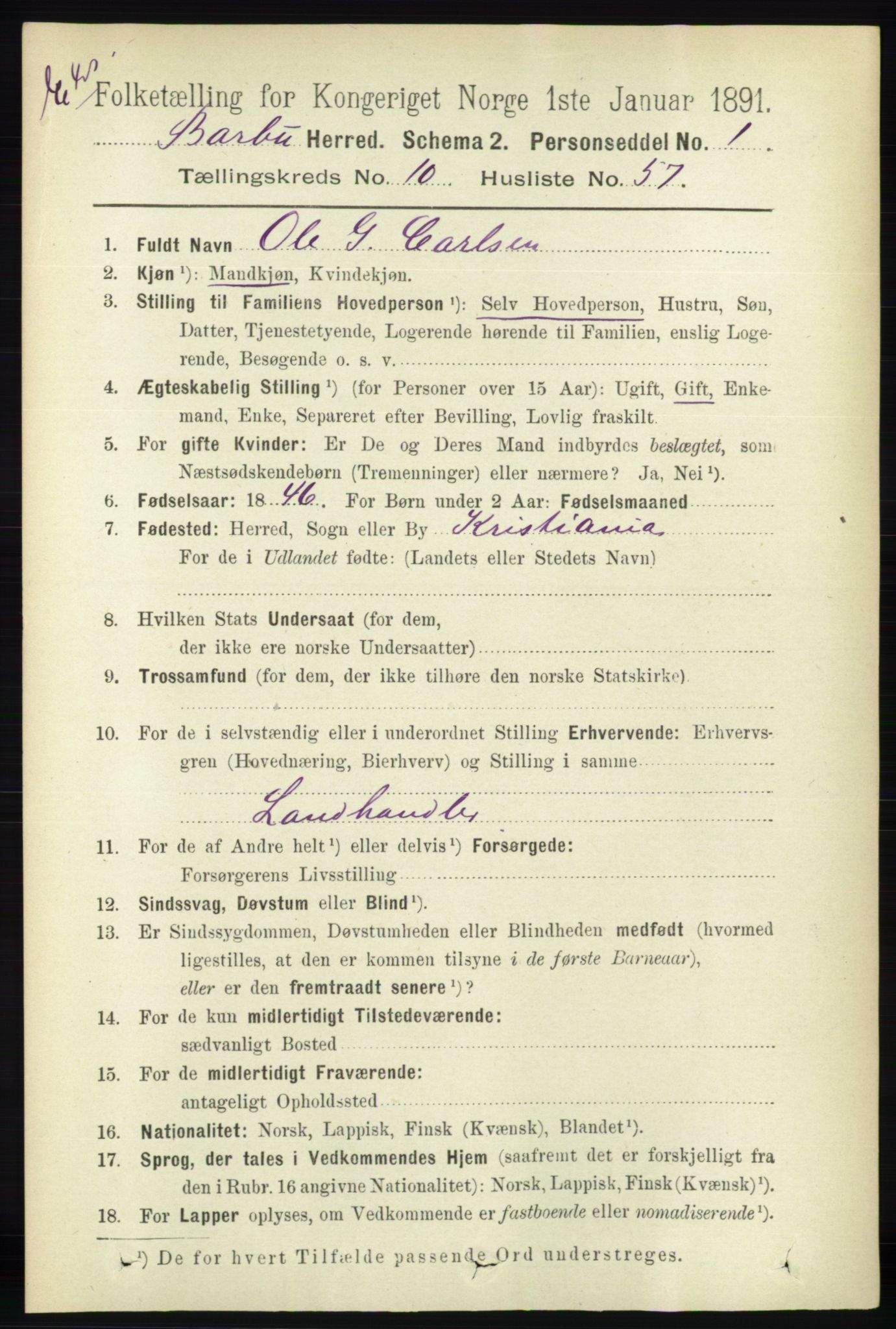 RA, Census 1891 for Nedenes amt: Gjenparter av personsedler for beslektede ektefeller, menn, 1891, p. 552