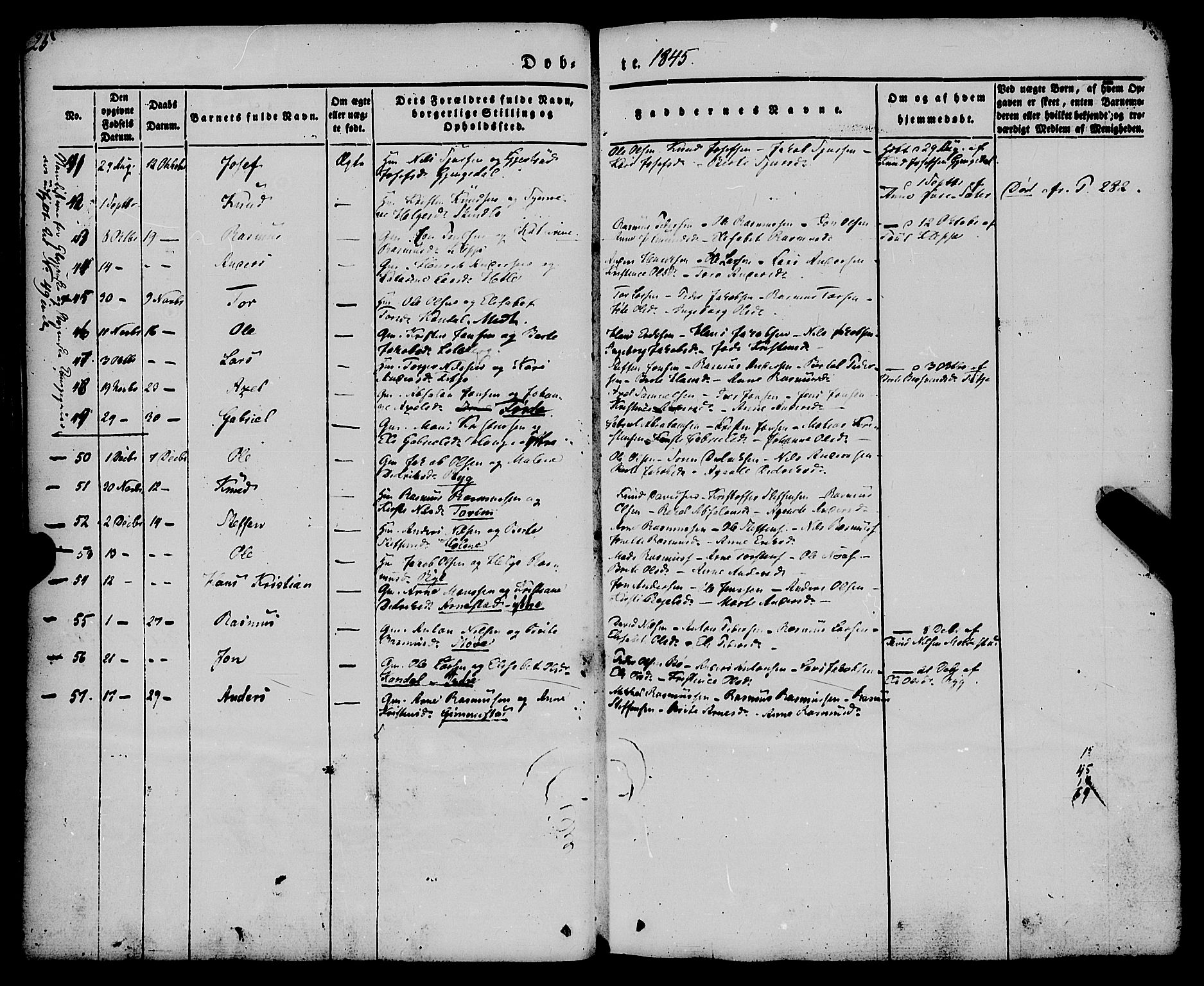 Gloppen sokneprestembete, AV/SAB-A-80101/H/Haa/Haaa/L0008: Parish register (official) no. A 8, 1837-1855, p. 25
