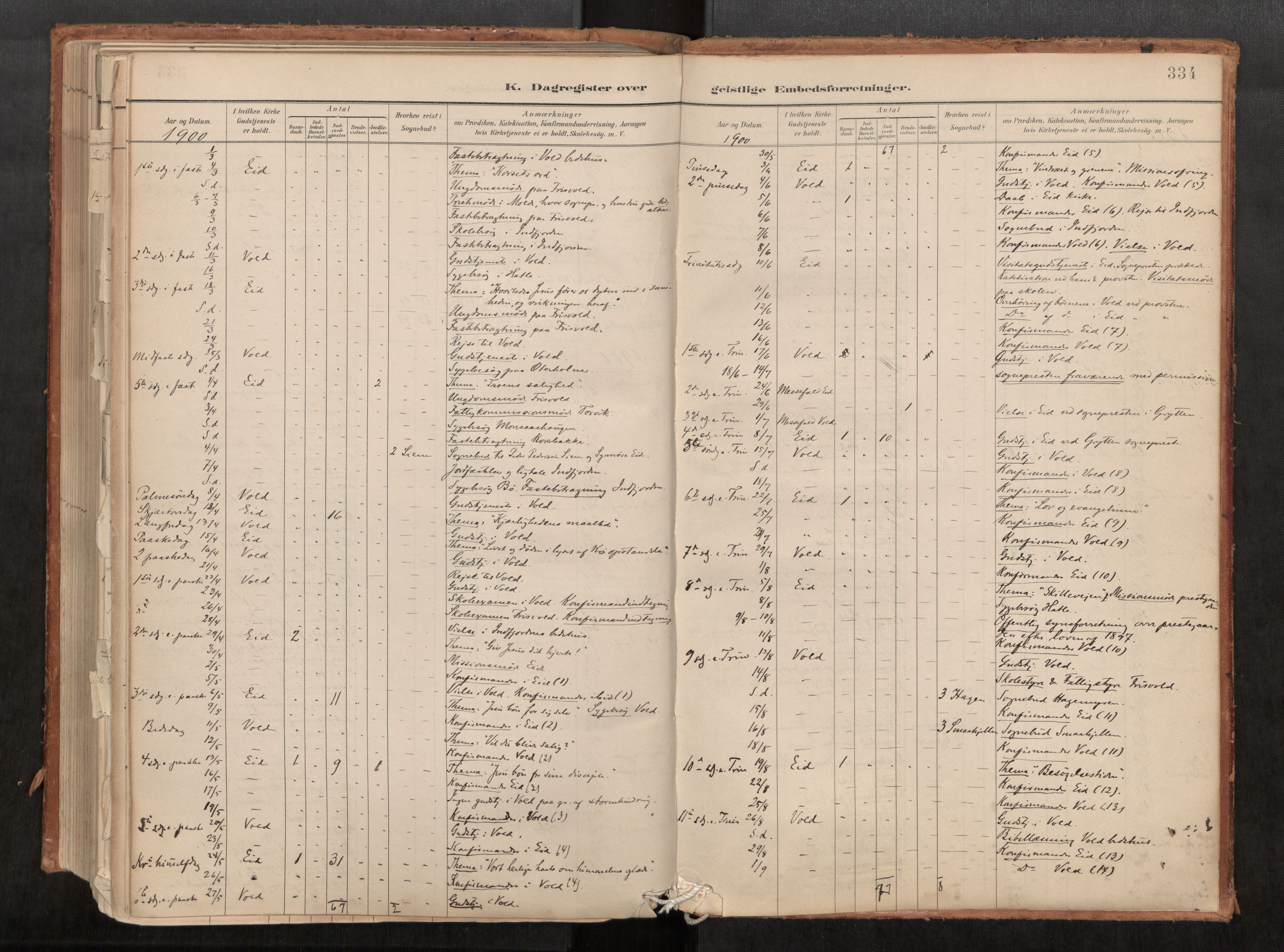 Ministerialprotokoller, klokkerbøker og fødselsregistre - Møre og Romsdal, AV/SAT-A-1454/542/L0553: Parish register (official) no. 542A03, 1885-1925, p. 334