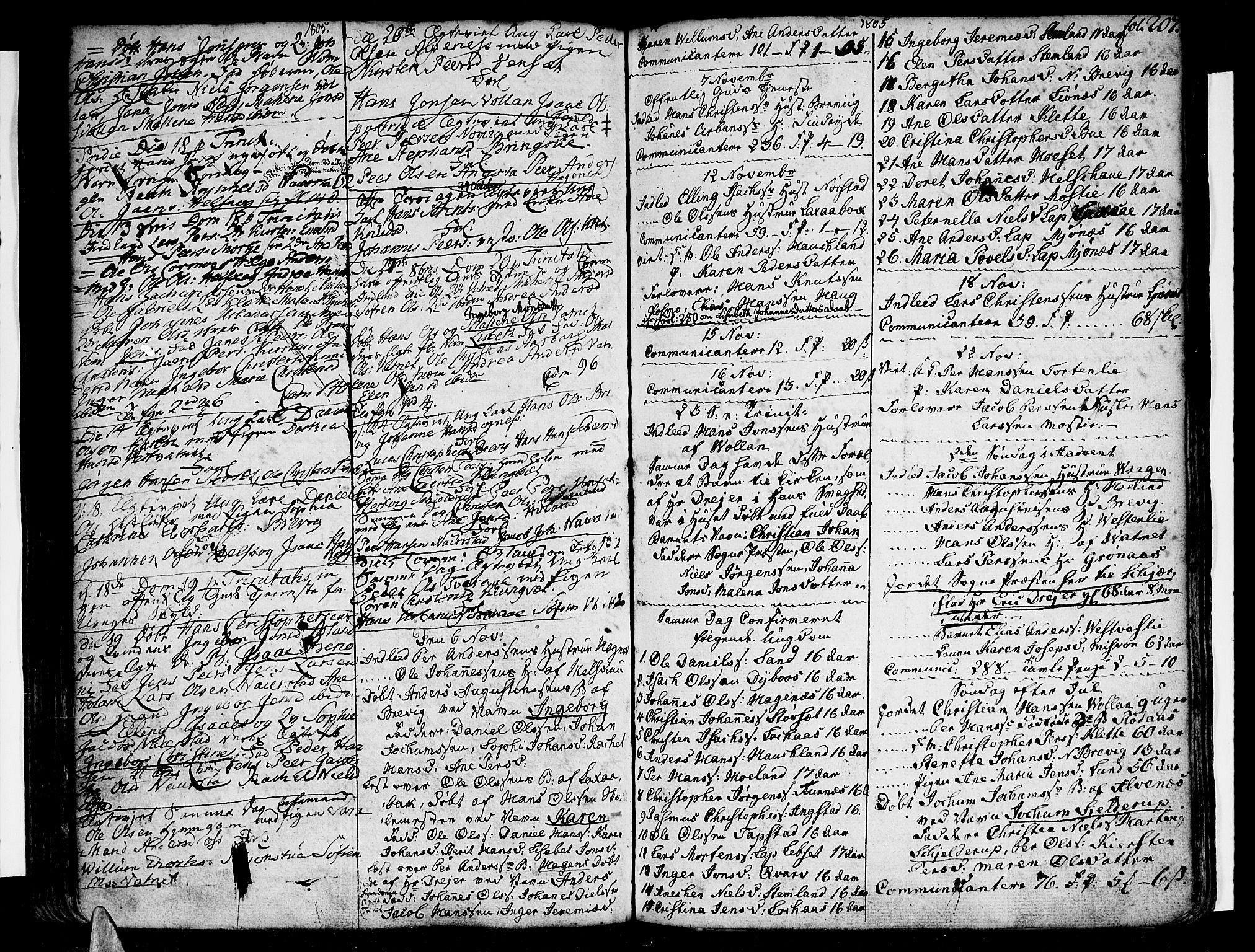 Ministerialprotokoller, klokkerbøker og fødselsregistre - Nordland, SAT/A-1459/852/L0735: Parish register (official) no. 852A05, 1762-1820, p. 207