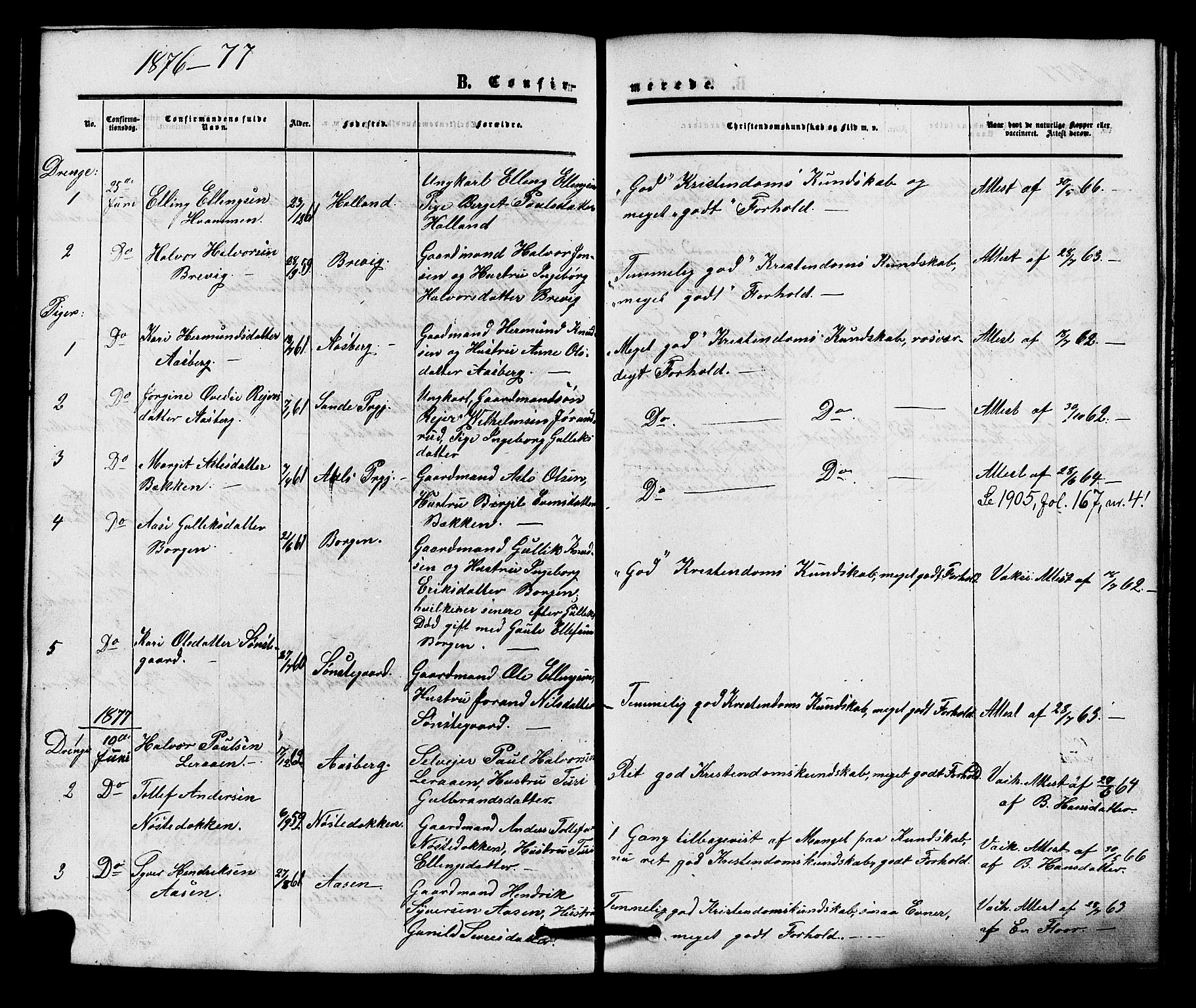 Nore kirkebøker, AV/SAKO-A-238/G/Gc/L0001: Parish register (copy) no. III 1, 1851-1877