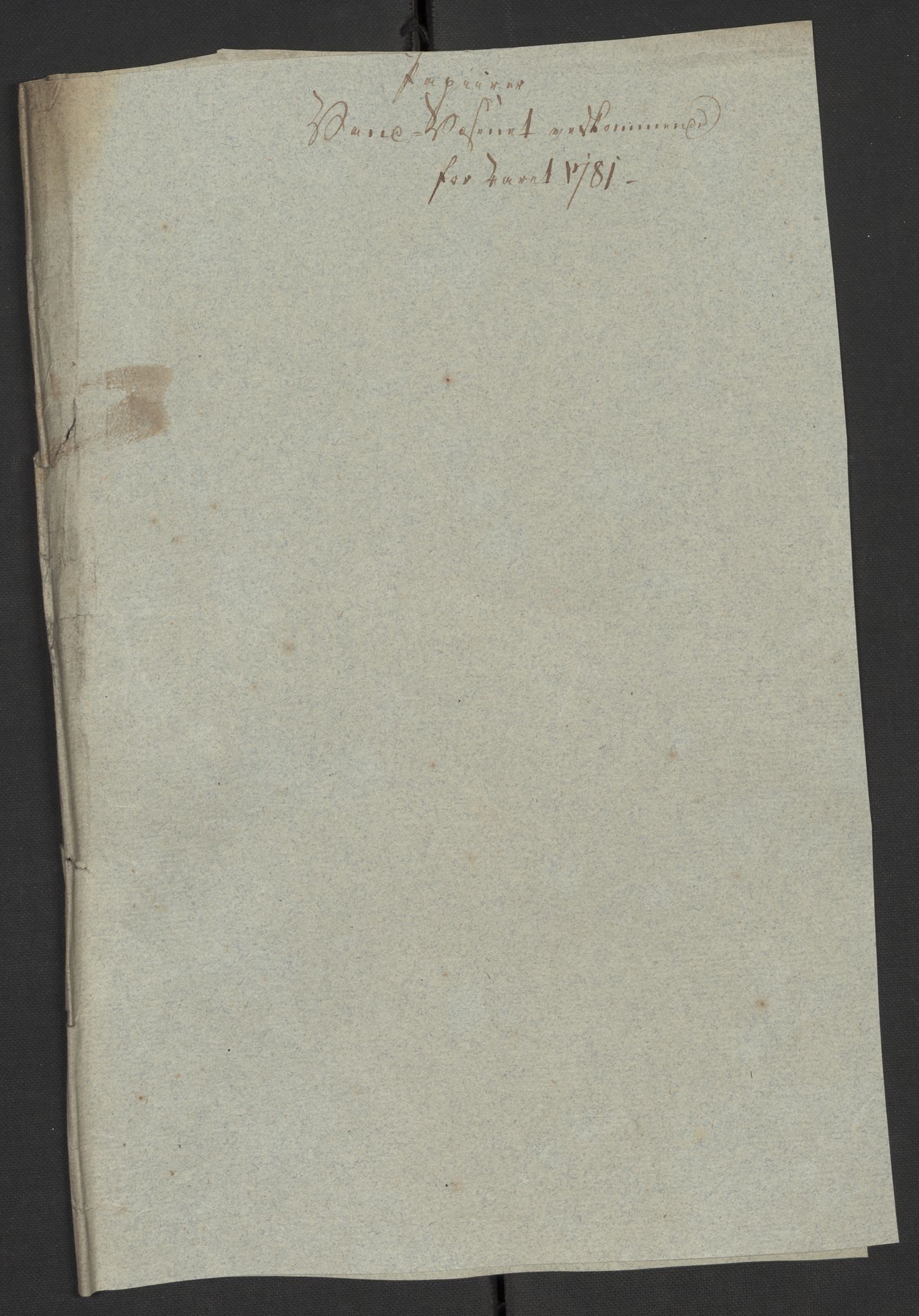 Oslo politidistrikt, AV/SAO-A-10085/D/Da/L0003: Innkomne brev, pro memoria m.v., 1781, p. 322