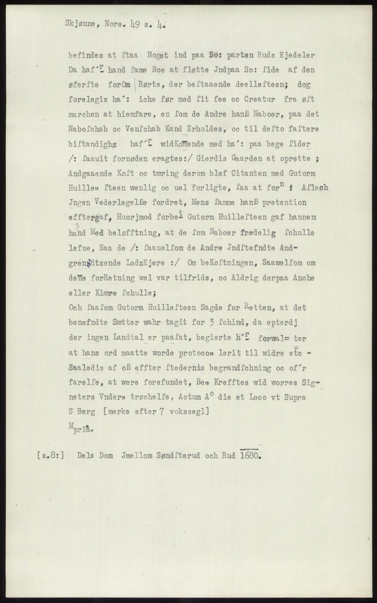 Samlinger til kildeutgivelse, Diplomavskriftsamlingen, AV/RA-EA-4053/H/Ha, p. 719