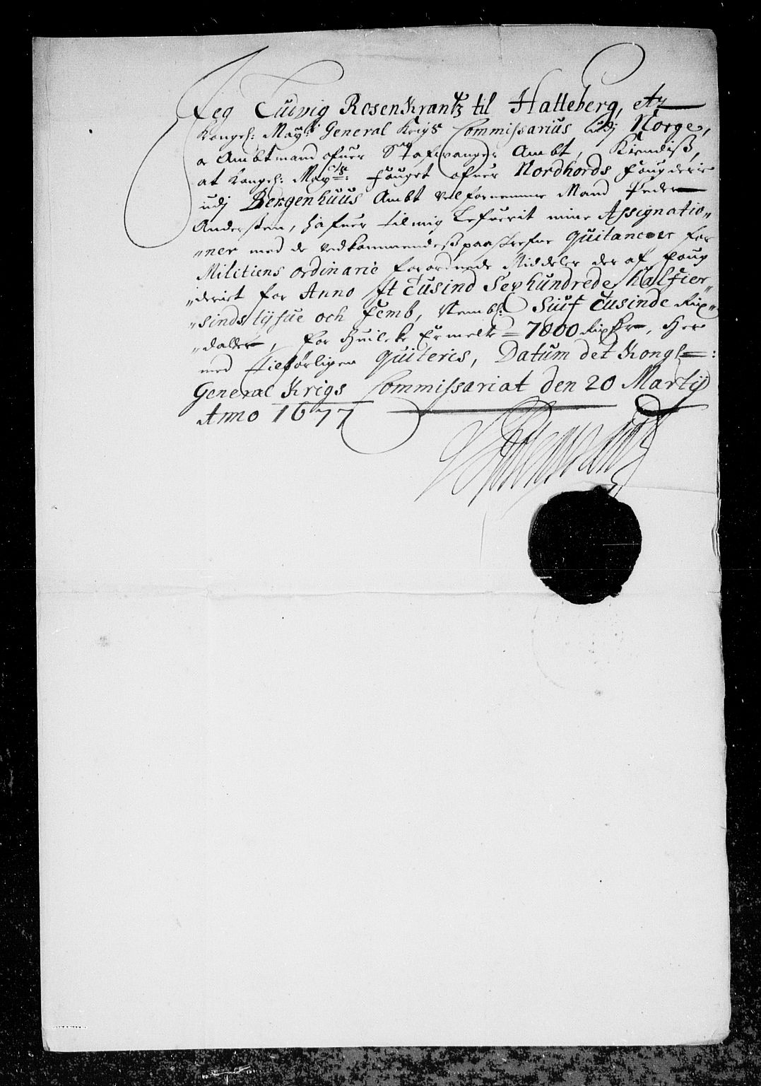 Rentekammeret inntil 1814, Reviderte regnskaper, Stiftamtstueregnskaper, Bergen stiftamt, AV/RA-EA-6043/R/Rc/L0041: Bergen stiftamt, 1672-1677