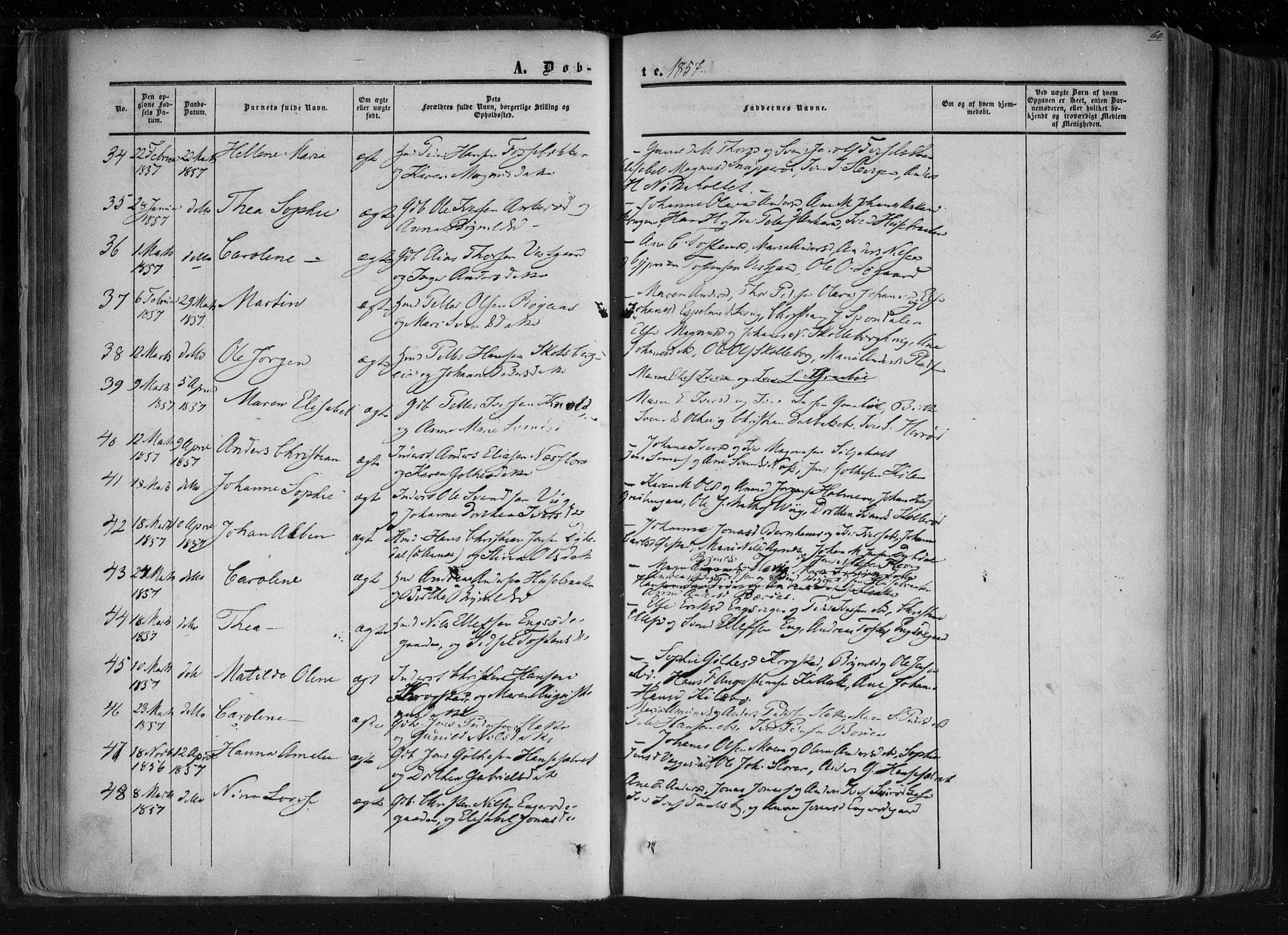 Aremark prestekontor Kirkebøker, AV/SAO-A-10899/F/Fc/L0003: Parish register (official) no. III 3, 1850-1865, p. 60