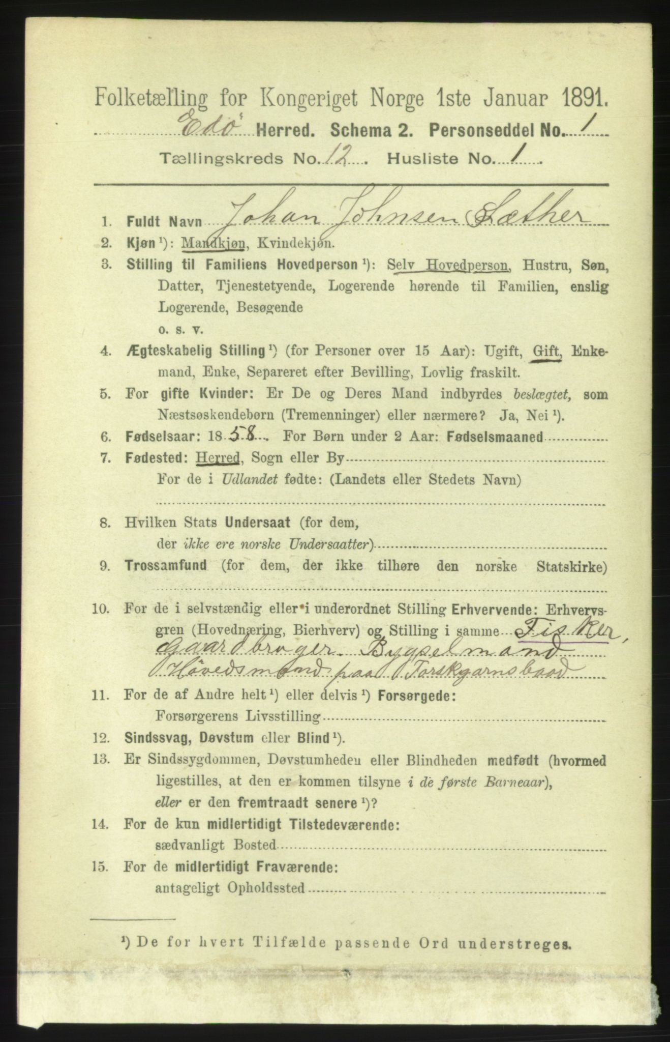 RA, 1891 census for 1573 Edøy, 1891, p. 3372