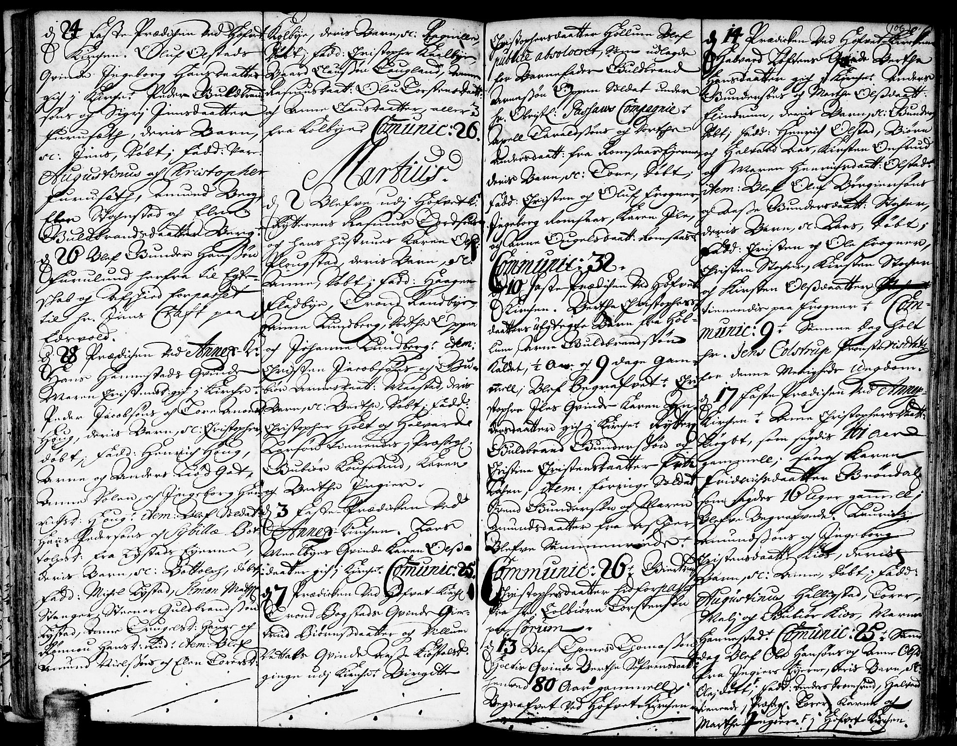 Ullensaker prestekontor Kirkebøker, AV/SAO-A-10236a/F/Fa/L0001: Parish register (official) no. I 1, 1689-1701, p. 106