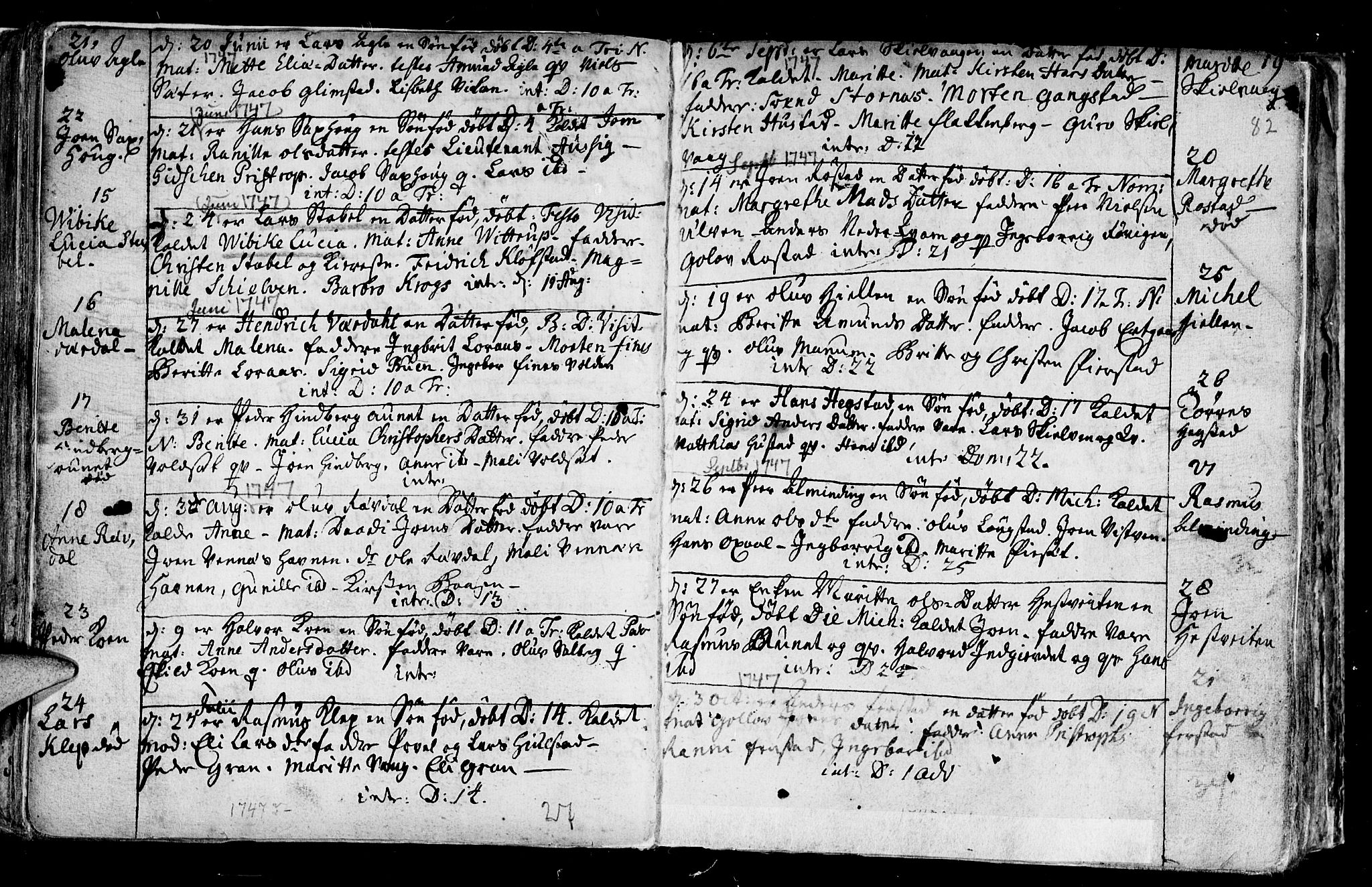 Ministerialprotokoller, klokkerbøker og fødselsregistre - Nord-Trøndelag, SAT/A-1458/730/L0272: Parish register (official) no. 730A01, 1733-1764, p. 82