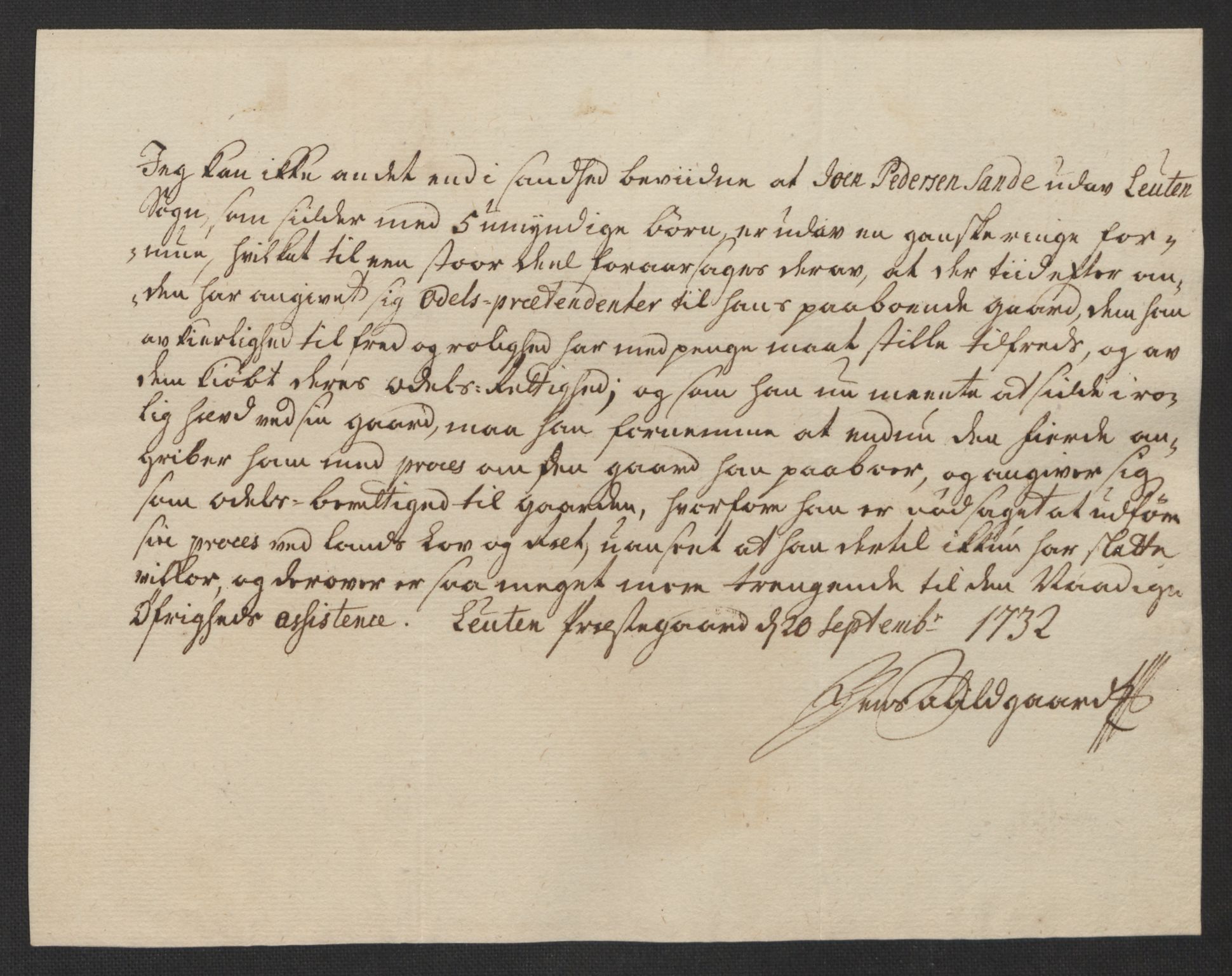 Stattholderembetet 1572-1771, AV/RA-EA-2870/Ef/L0106: Brev fra embetsmenn og andre, 1730-1732, p. 259