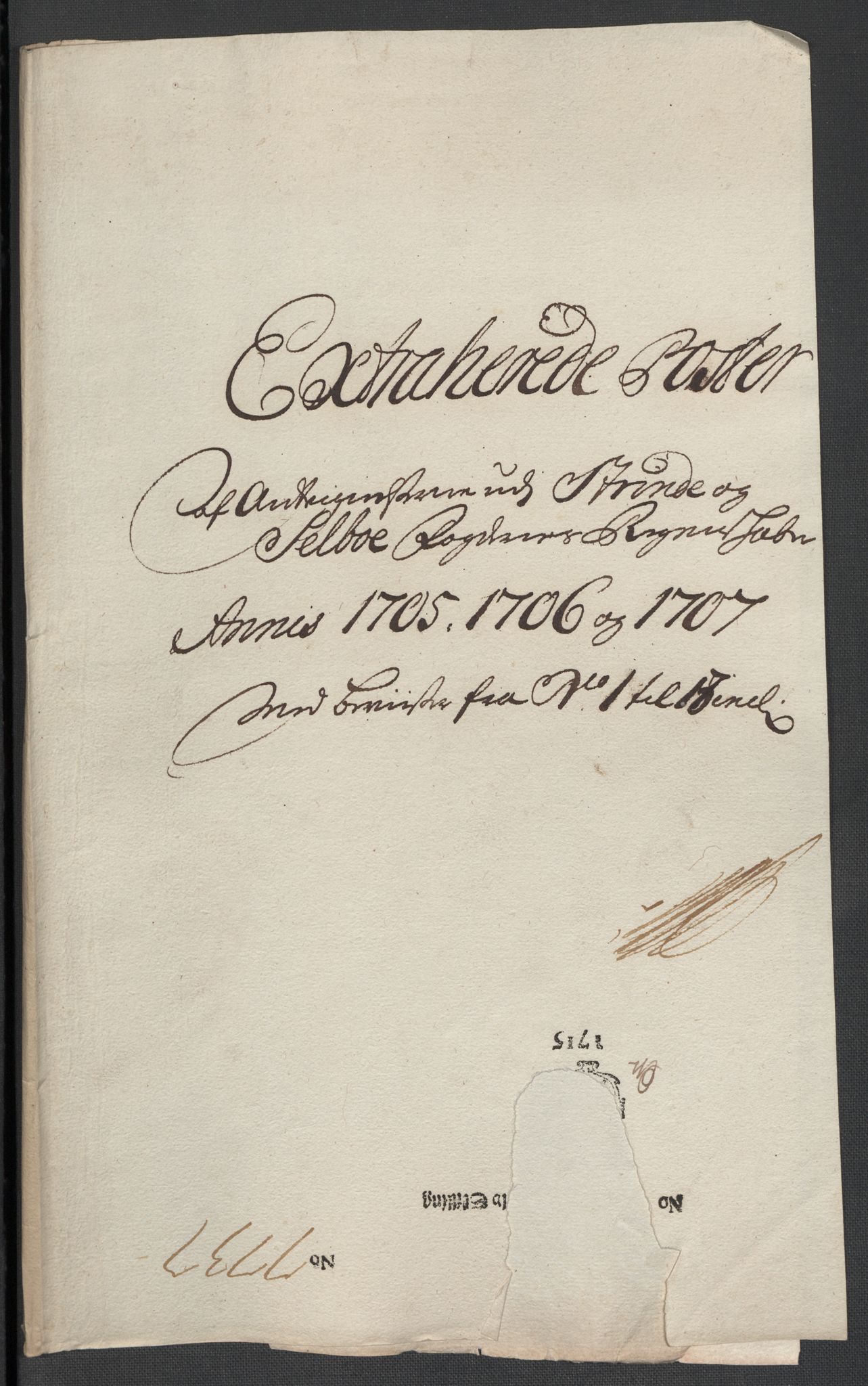 Rentekammeret inntil 1814, Reviderte regnskaper, Fogderegnskap, RA/EA-4092/R61/L4110: Fogderegnskap Strinda og Selbu, 1707-1708, p. 239