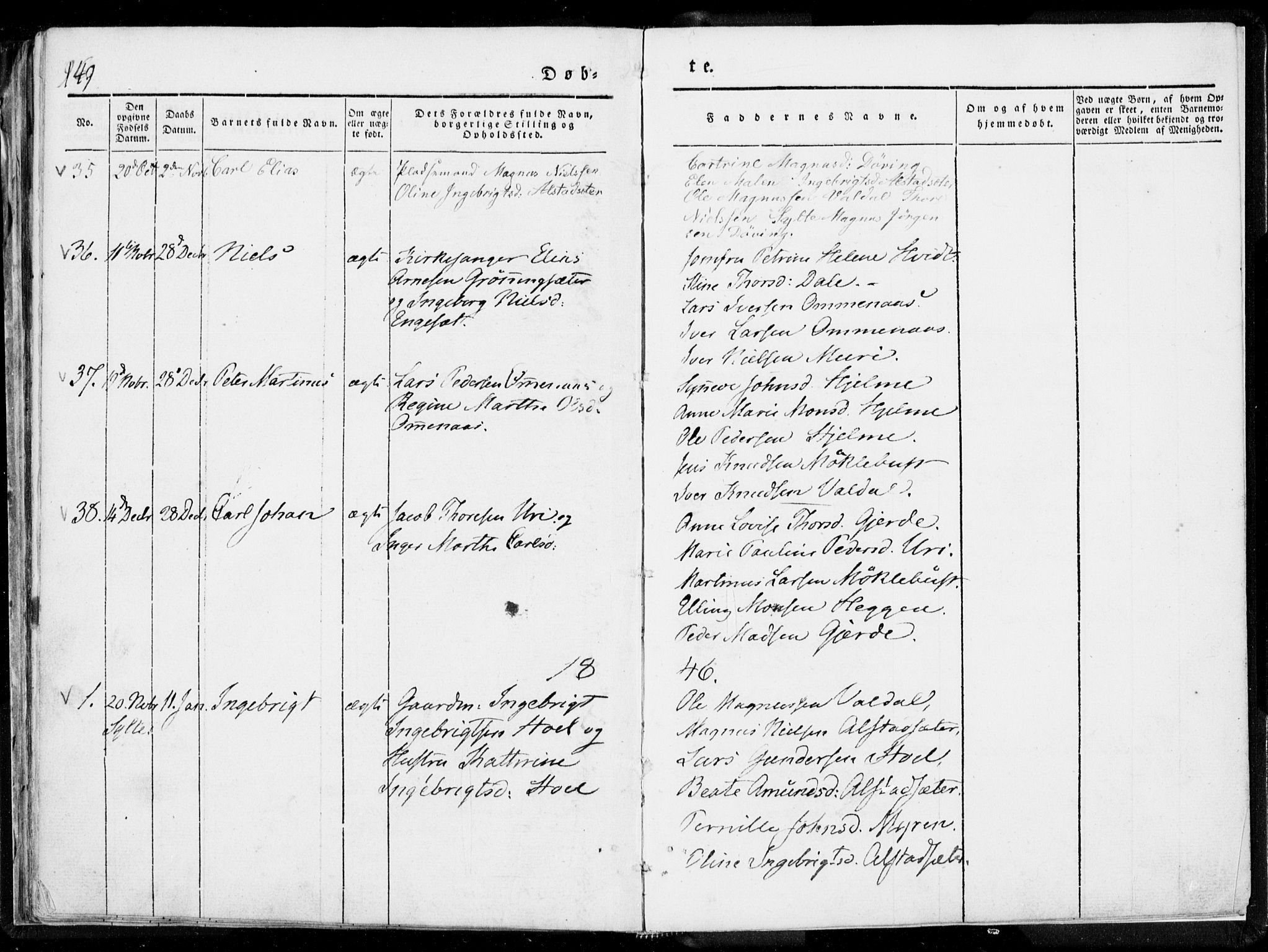 Ministerialprotokoller, klokkerbøker og fødselsregistre - Møre og Romsdal, SAT/A-1454/519/L0247: Parish register (official) no. 519A06, 1827-1846, p. 149