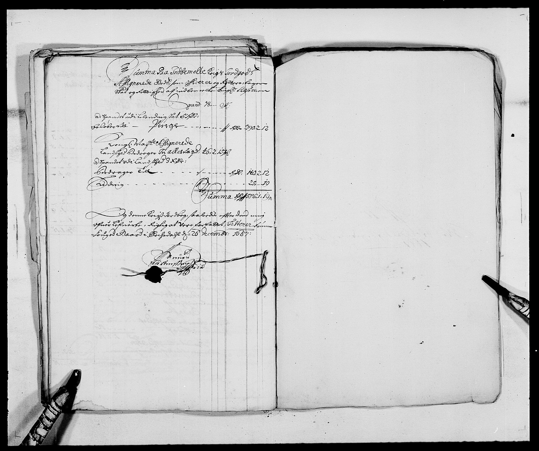 Rentekammeret inntil 1814, Reviderte regnskaper, Fogderegnskap, RA/EA-4092/R58/L3935: Fogderegnskap Orkdal, 1687-1688, p. 186