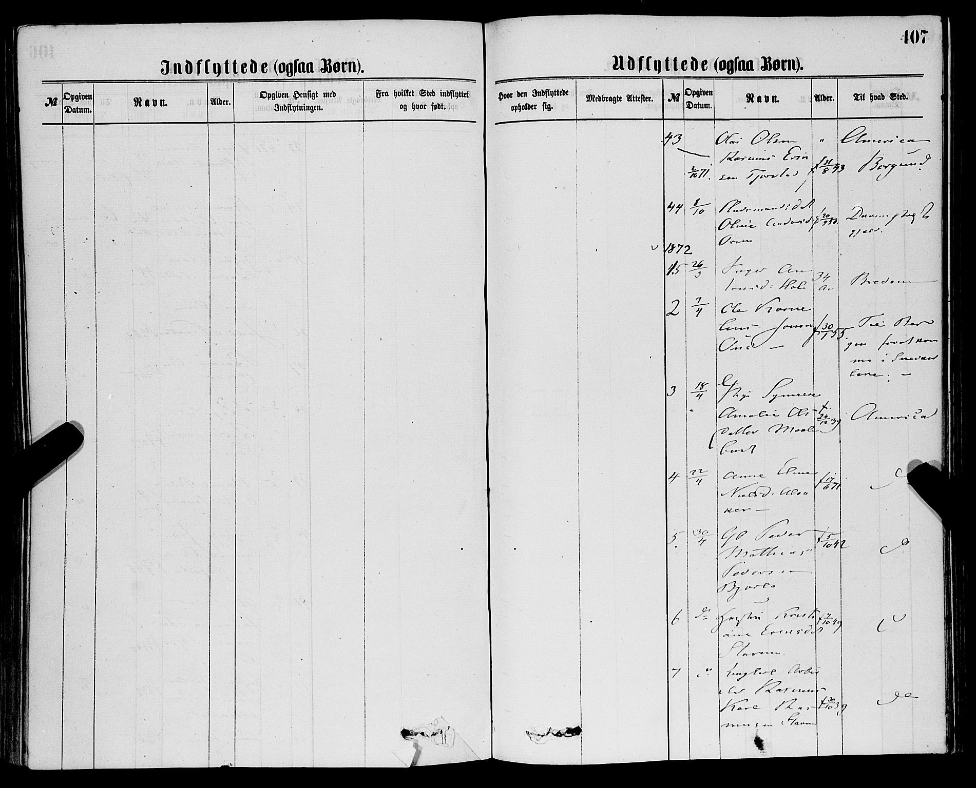 Eid sokneprestembete, AV/SAB-A-82301/H/Haa/Haaa/L0010: Parish register (official) no. A 10, 1867-1878, p. 407