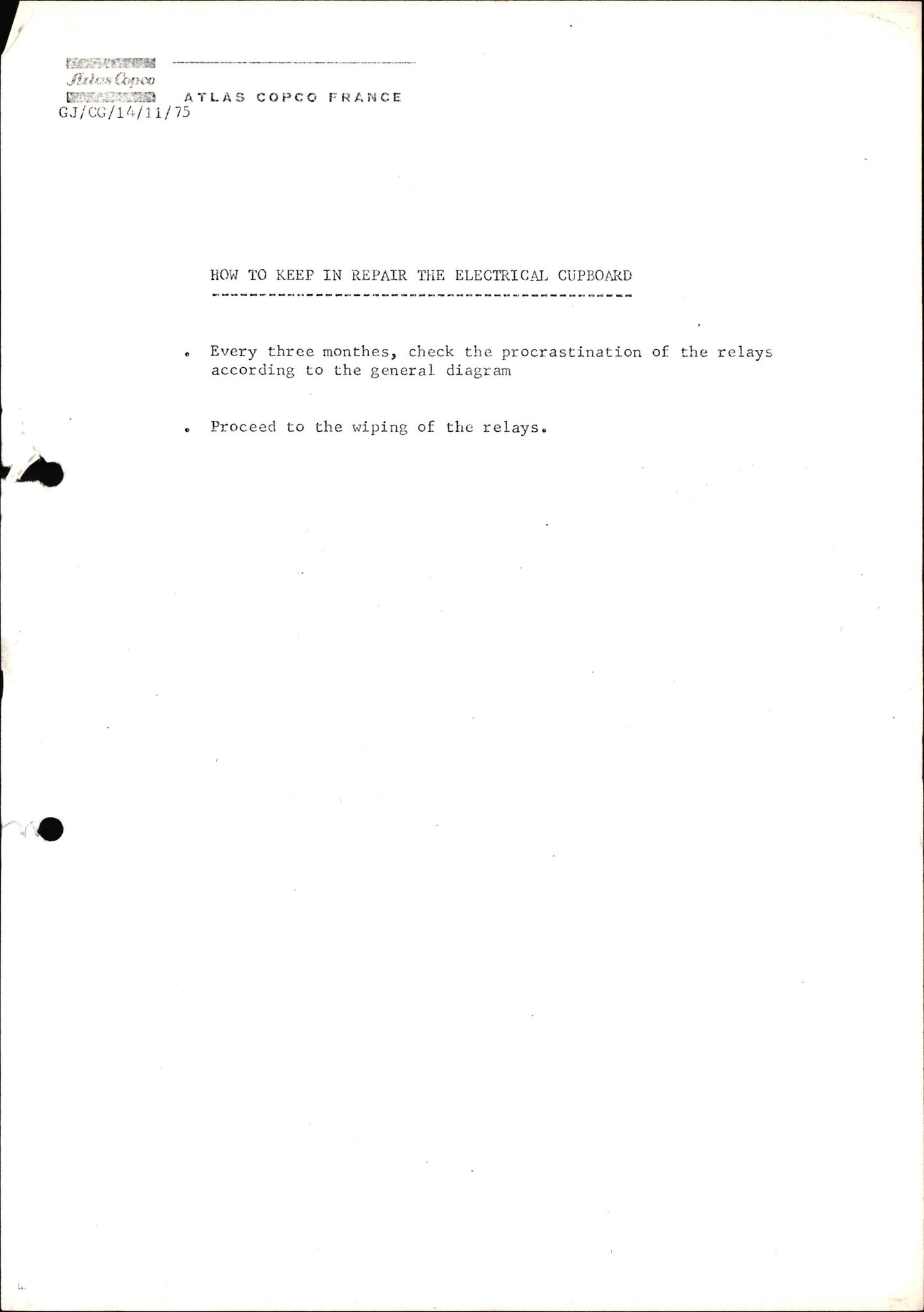 Pa 1503 - Stavanger Drilling AS, SAST/A-101906/2/E/Eb/Ebb/L0002: Alexander L. Kielland plattform - Operation manual, 1976, p. 1