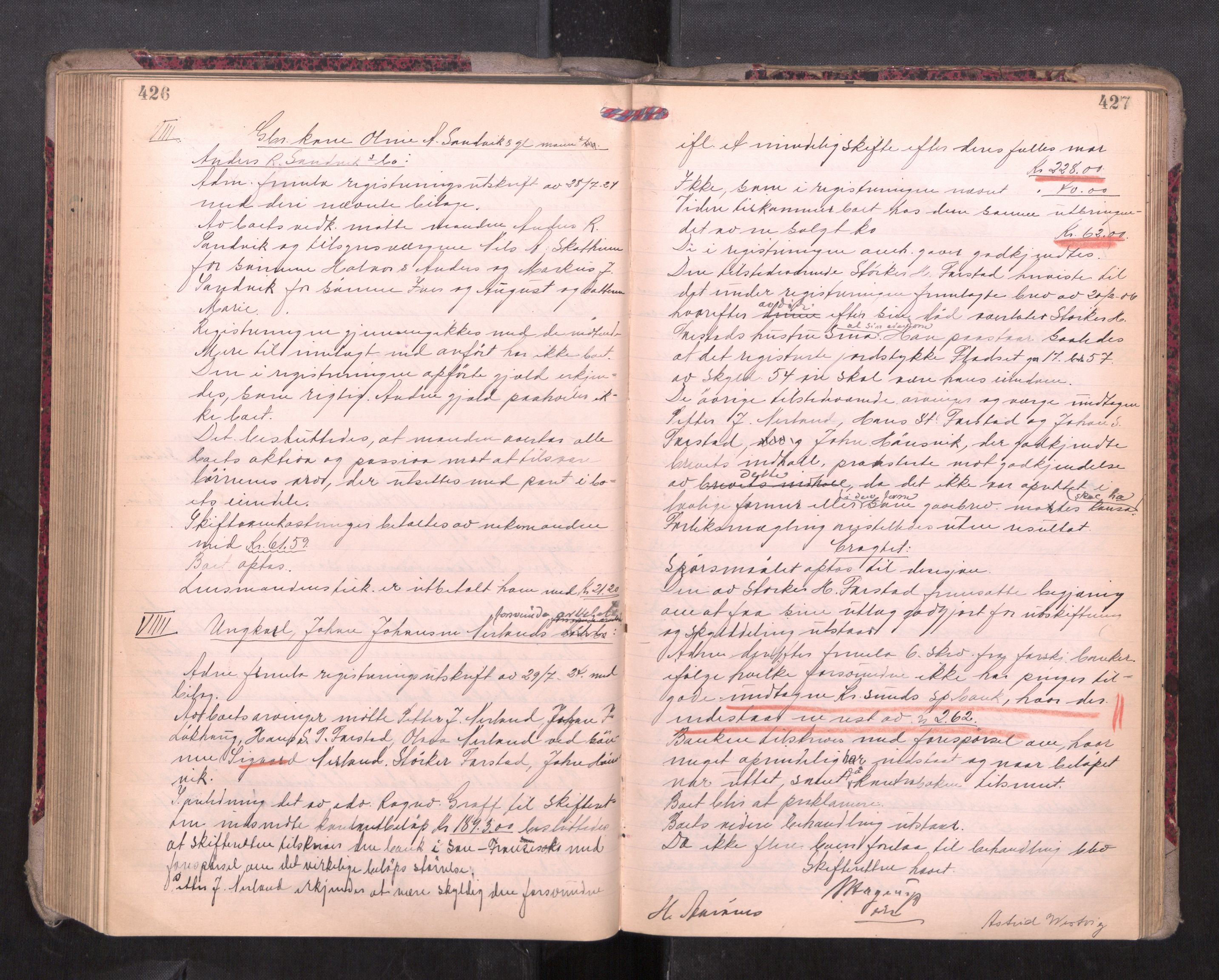 Romsdal sorenskriveri, AV/SAT-A-4149/1/3/3B/L0010: Skiftebehandlingsprotokoll, 1923-1925, p. 426-427