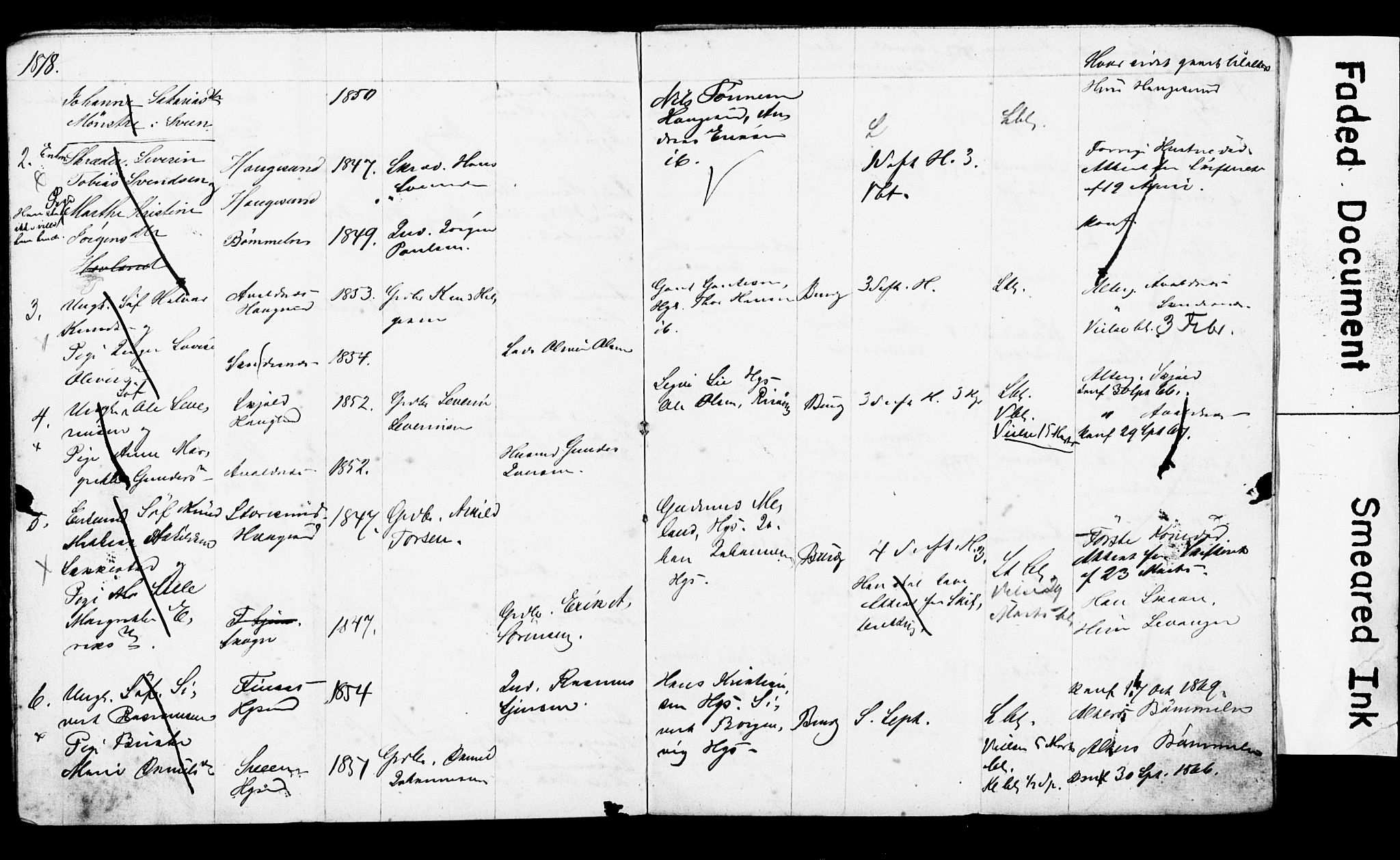 Torvastad sokneprestkontor, AV/SAST-A -101857/I/Ie/L0001: Banns register no. X 1B, 1877-1879