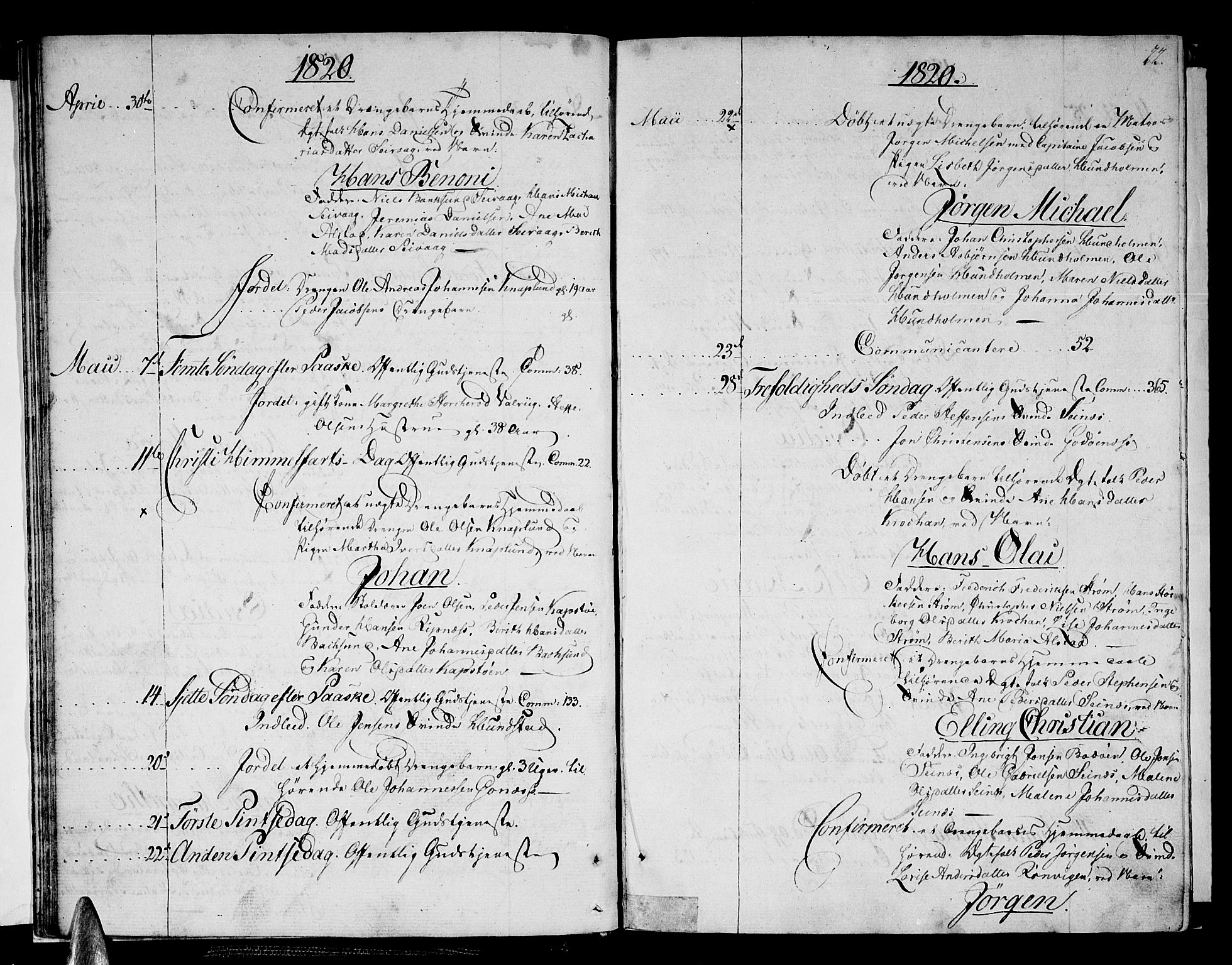 Ministerialprotokoller, klokkerbøker og fødselsregistre - Nordland, AV/SAT-A-1459/801/L0005: Parish register (official) no. 801A05, 1818-1834, p. 22