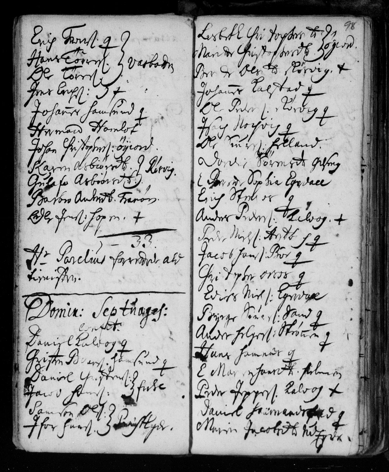 Ministerialprotokoller, klokkerbøker og fødselsregistre - Nordland, AV/SAT-A-1459/859/L0840: Parish register (official) no. 859A00, 1708-1738, p. 98