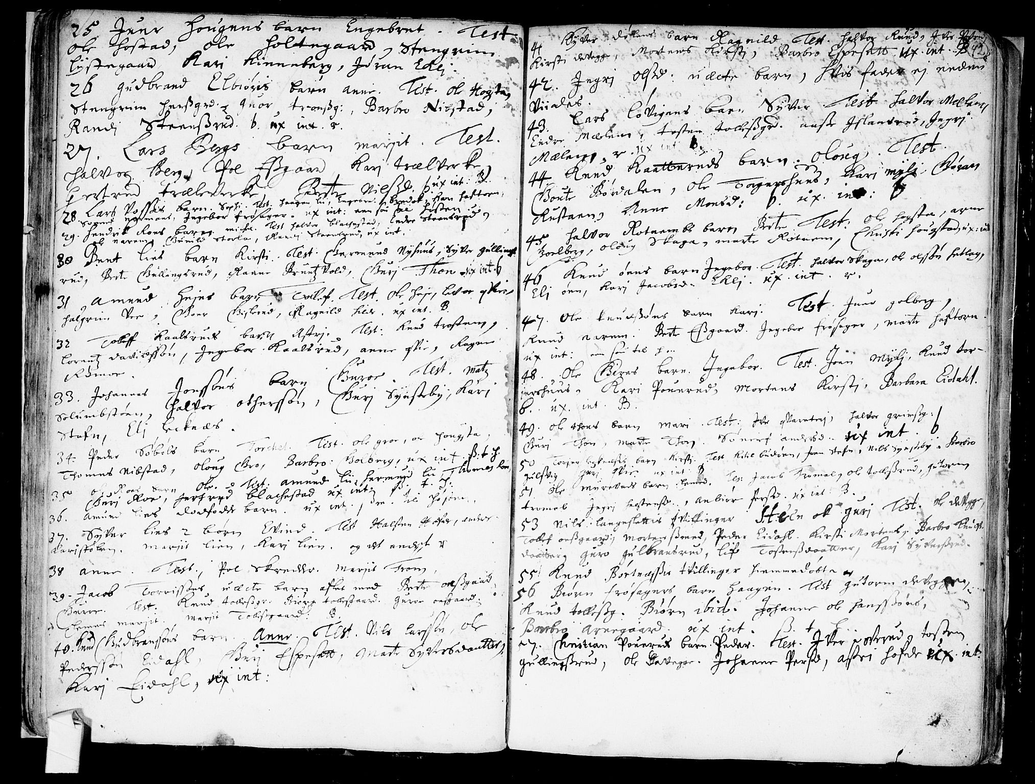 Nes kirkebøker, SAKO/A-236/F/Fa/L0001: Parish register (official) no. 1, 1693-1706, p. 42