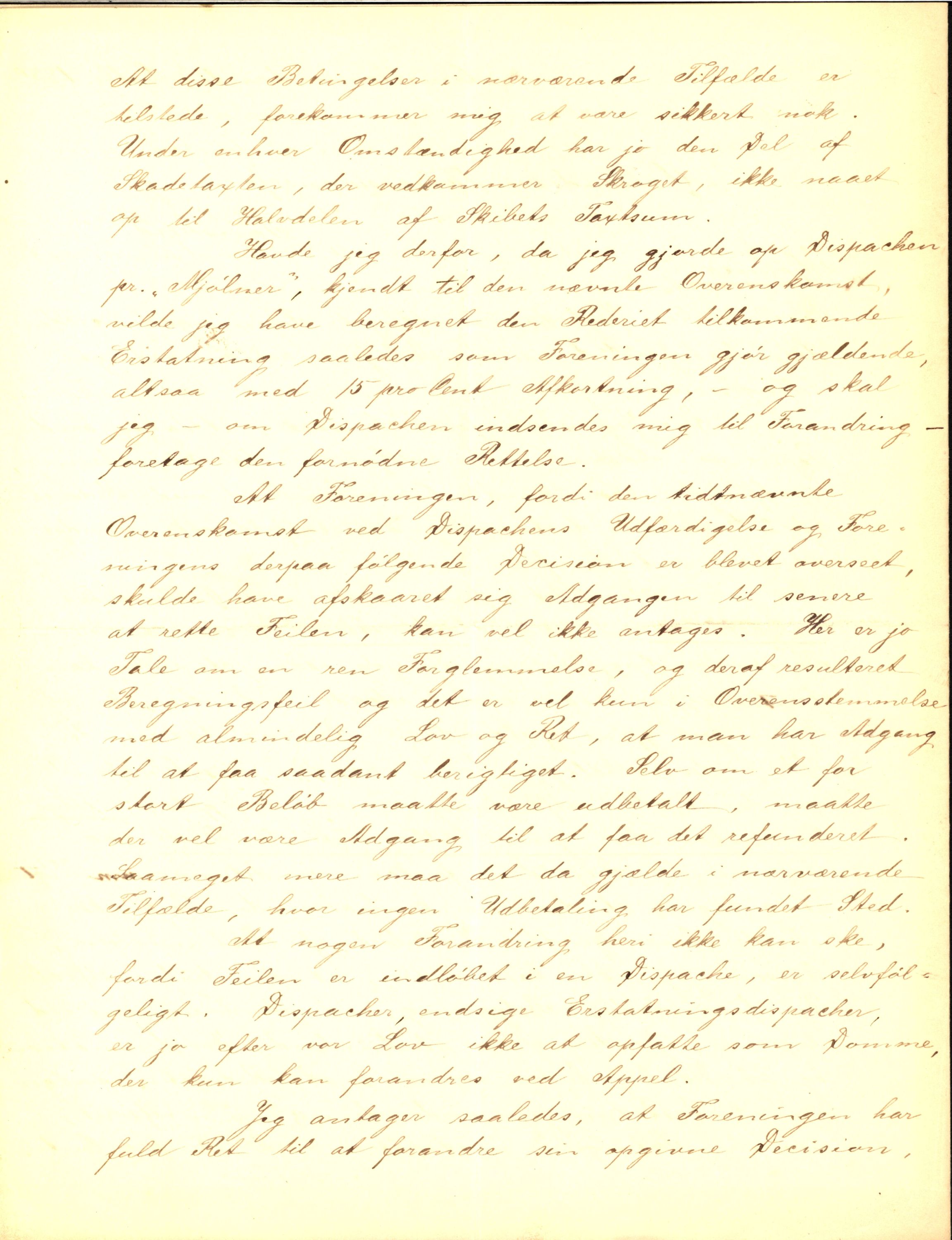 Pa 63 - Østlandske skibsassuranceforening, VEMU/A-1079/G/Ga/L0022/0007: Havaridokumenter / Nyassa, Mjølner, 1888, p. 118